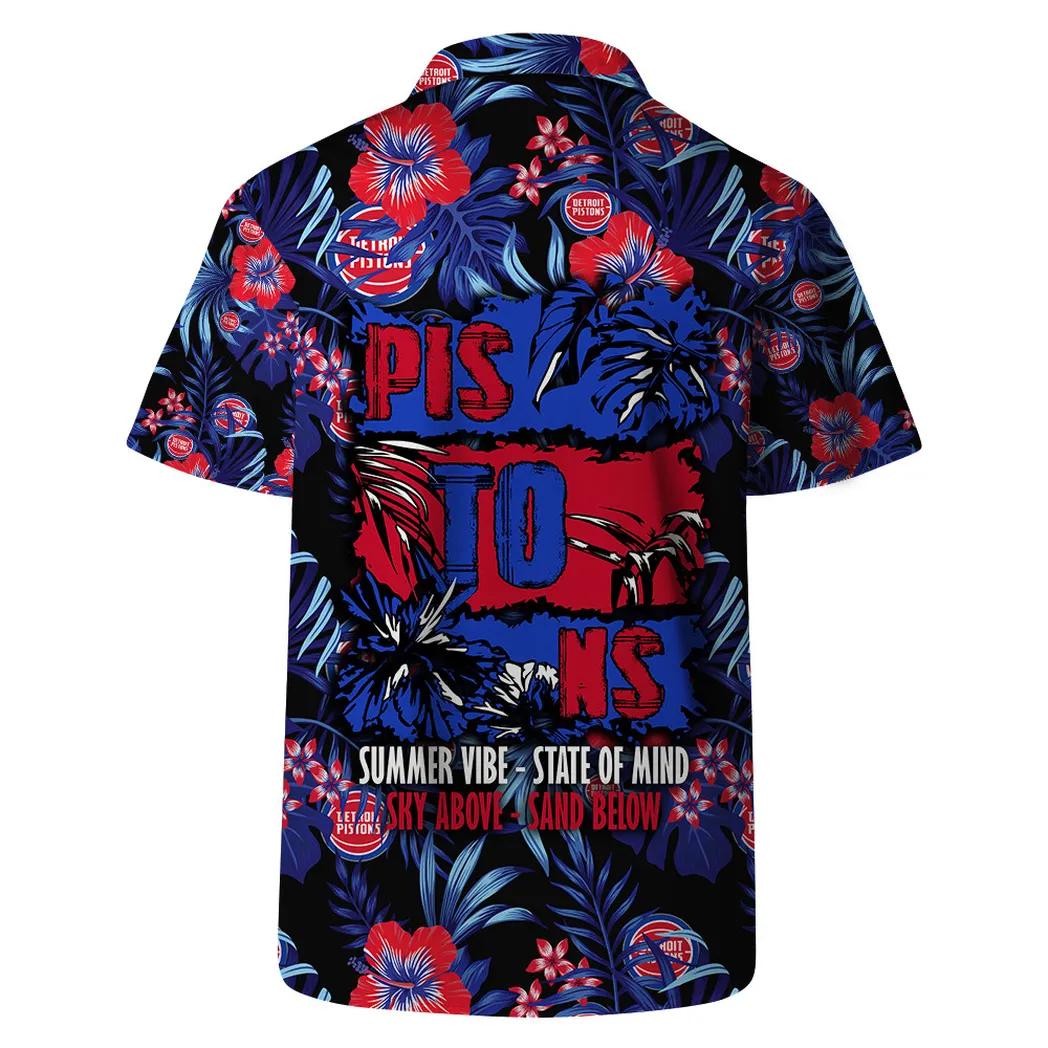 Detroit Pistons Tropical Blaze Hawaiian Shirt – TeeAloha Detroit Pistons Tropical Blaze Hawaiian Shirt – TeeAloha