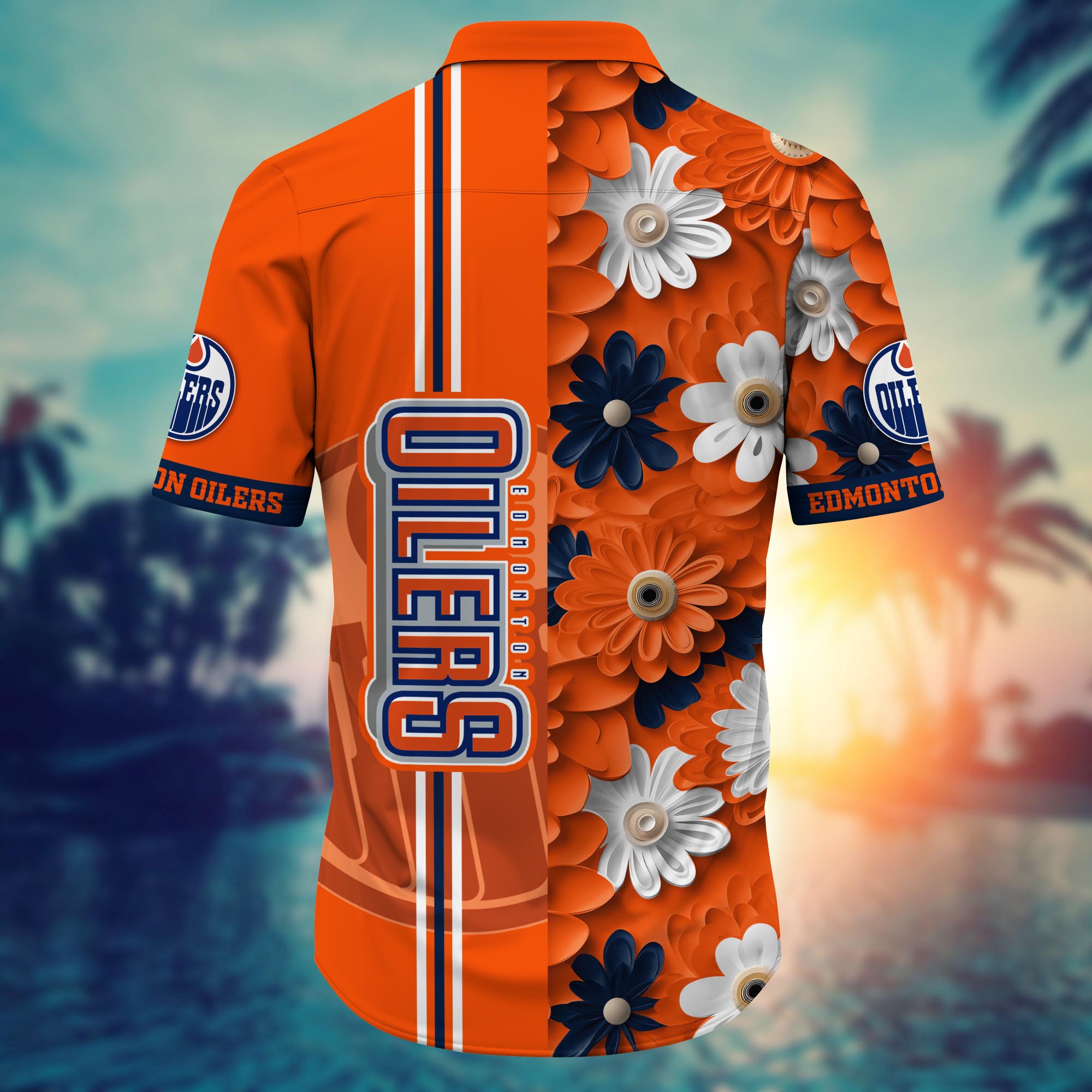 Edmonton Oilers Retro Floral Groove Hawaiian Shirt – TeeAloha Edmonton Oilers Retro Floral Groove Hawaiian Shirt – TeeAloha