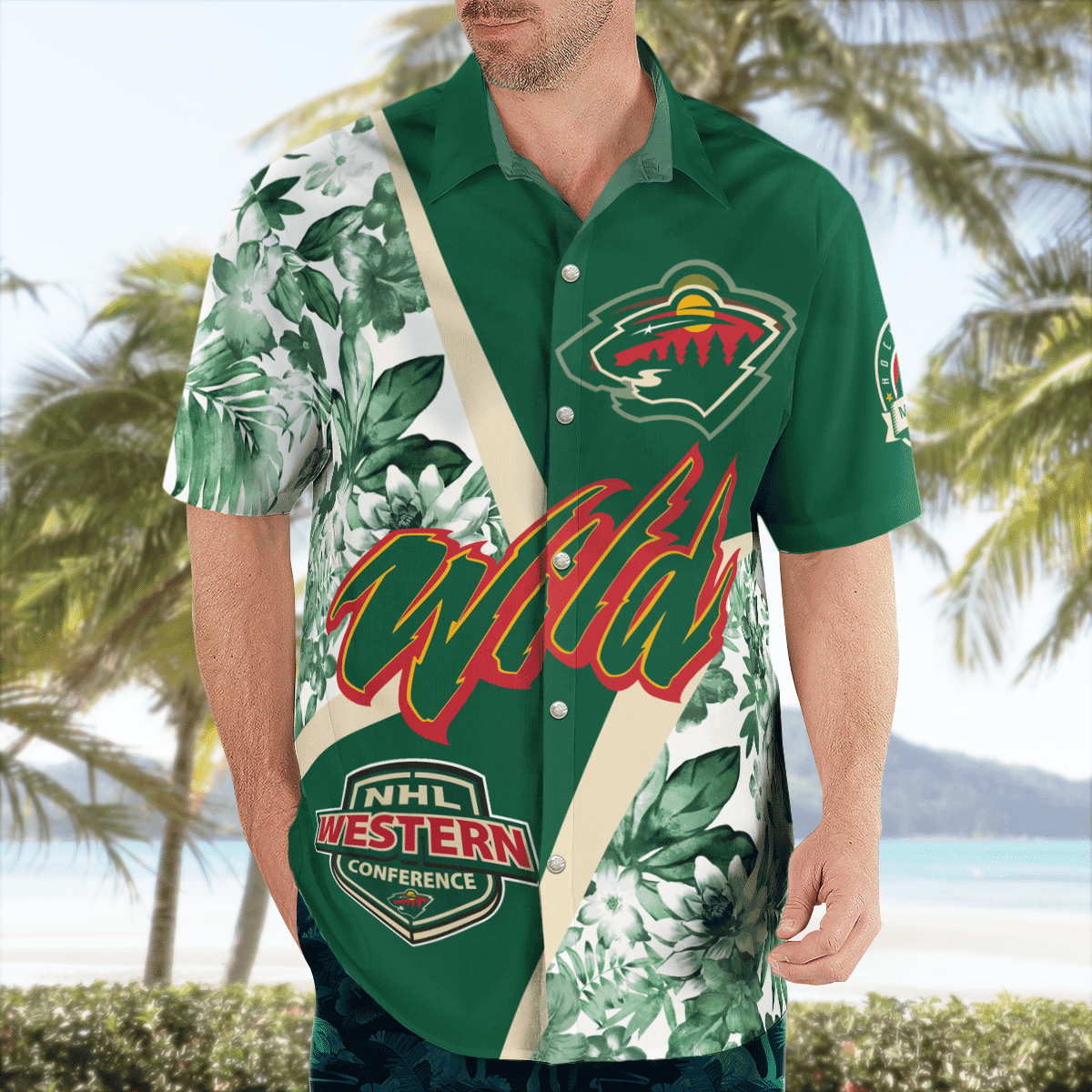 Floral Victory Minnesota Wild Hawaiian Shirt – TeeAloha Floral Victory Minnesota Wild Hawaiian Shirt – TeeAloha