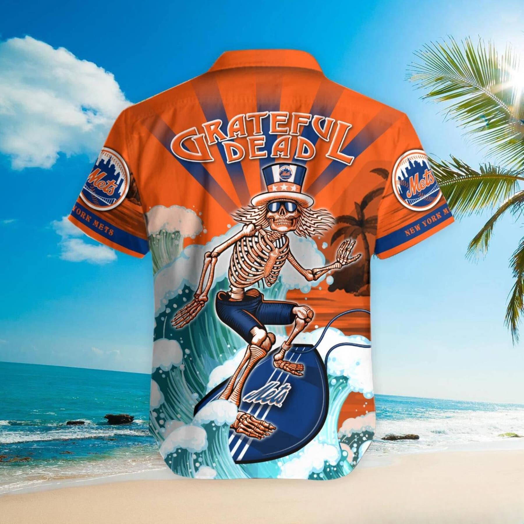 Grateful Dead New York Mets Hawaiian Shirt – TeeAloha Grateful Dead New York Mets Hawaiian Shirt – TeeAloha