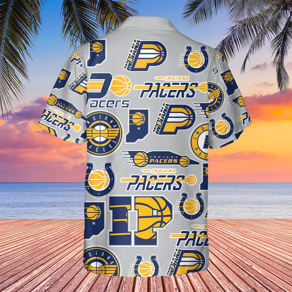 Indiana Pacers All-Over Print Tropical Hawaiian Shirt – TeeAloha Indiana Pacers All-Over Print Tropical Hawaiian Shirt – TeeAloha