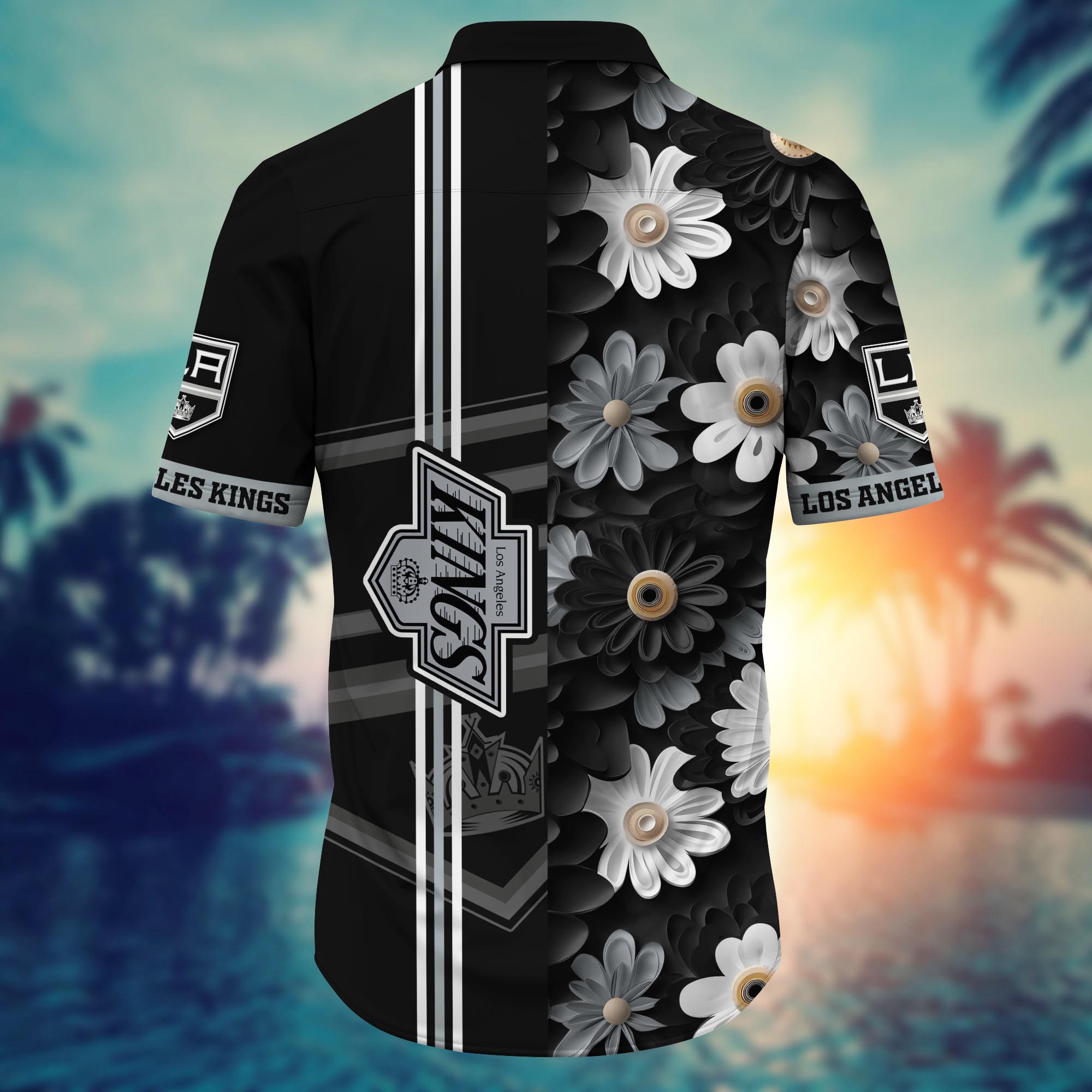 Los Angeles Kings Floral Elegance Hawaiian Shirt – TeeAloha Los Angeles Kings Floral Elegance Hawaiian Shirt – TeeAloha