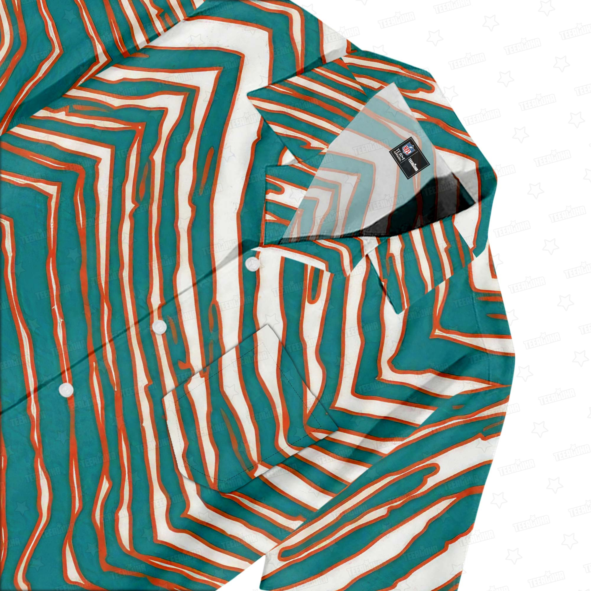 Miami Dolphins Zubaz Hawaiian Shirt – TeeAloha Miami Dolphins Zubaz Hawaiian Shirt – TeeAloha