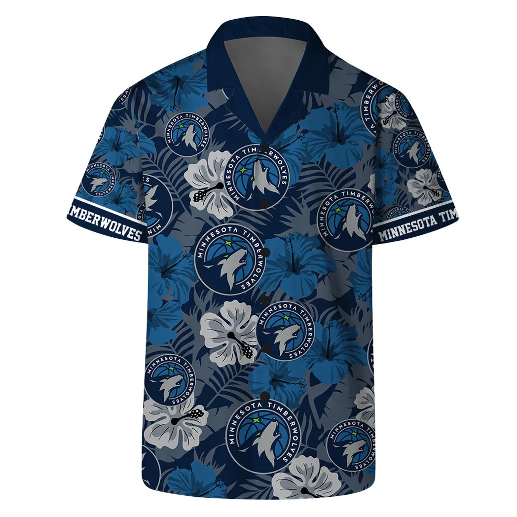 Minnesota Timberwolves Floral Wave Hawaiian Shirt – TeeAloha Minnesota Timberwolves Floral Wave Hawaiian Shirt – TeeAloha