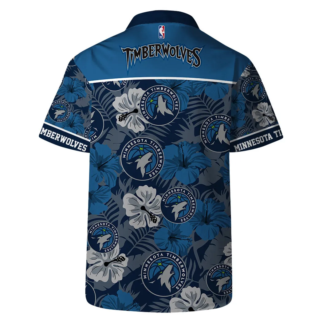 Minnesota Timberwolves Floral Wave Hawaiian Shirt – TeeAloha Minnesota Timberwolves Floral Wave Hawaiian Shirt – TeeAloha