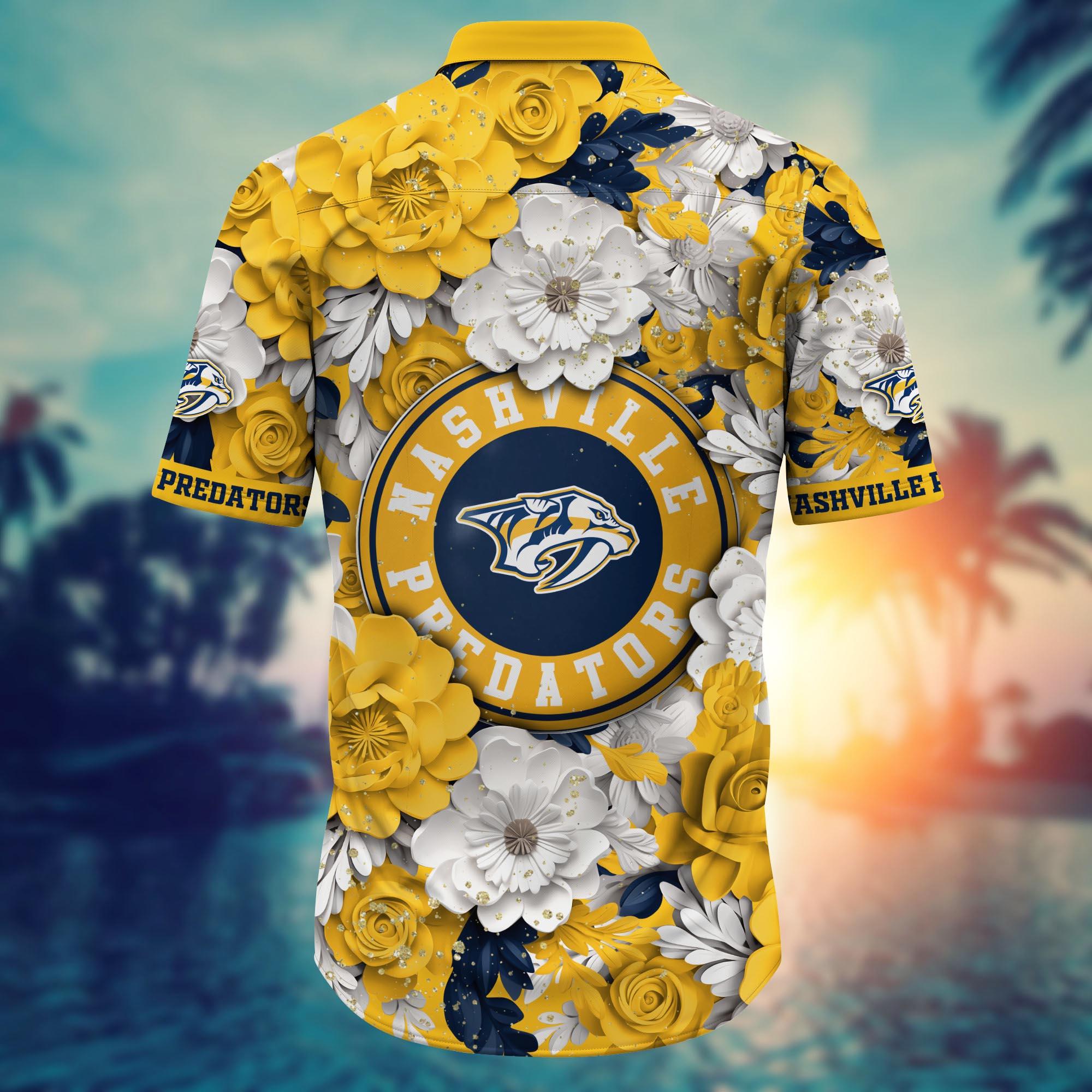 Nashville Predators Floral Paradise Hawaiian Shirt – TeeAloha Nashville Predators Floral Paradise Hawaiian Shirt – TeeAloha