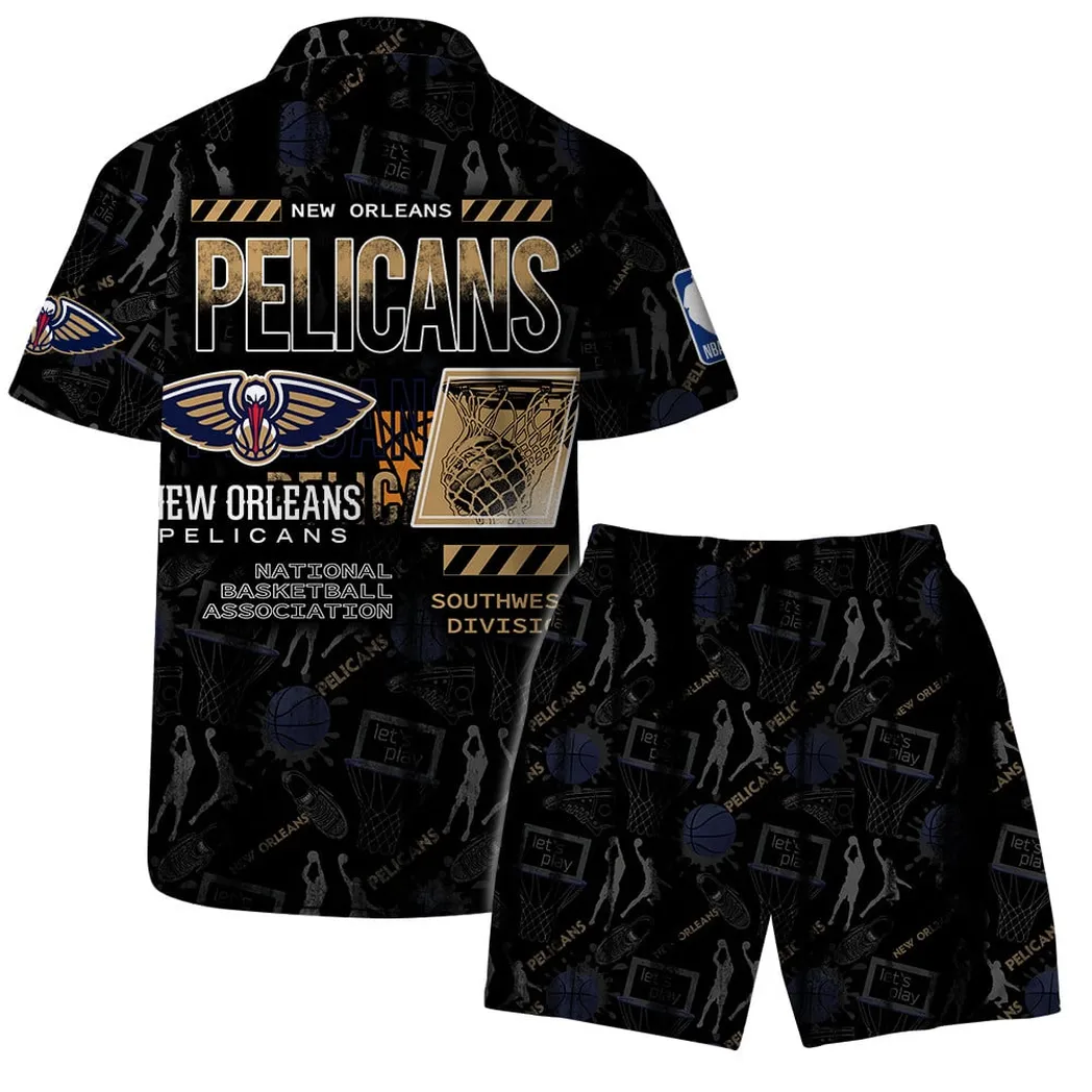 New Orleans Pelicans Court Style Hawaiian Shirt – TeeAloha New Orleans Pelicans Court Style Hawaiian Shirt – TeeAloha