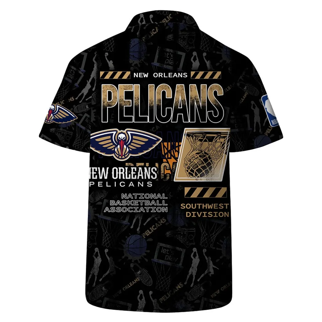 New Orleans Pelicans Court Style Hawaiian Shirt – TeeAloha New Orleans Pelicans Court Style Hawaiian Shirt – TeeAloha