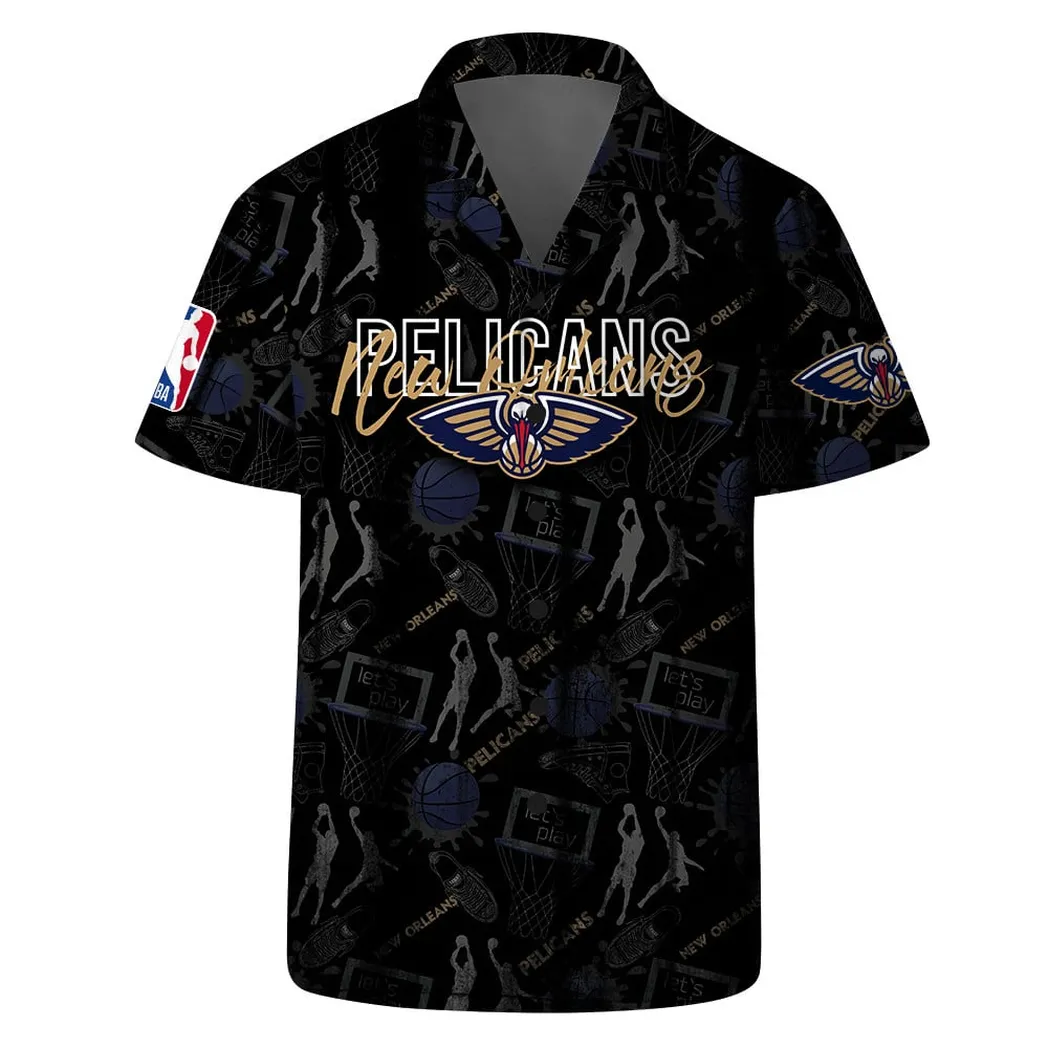 New Orleans Pelicans Court Style Hawaiian Shirt – TeeAloha New Orleans Pelicans Court Style Hawaiian Shirt – TeeAloha