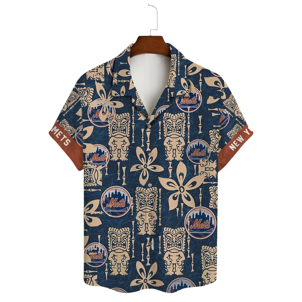 New York Mets Summer Swing Hawaiian Shirt – TeeAloha New York Mets Summer Swing Hawaiian Shirt – TeeAloha