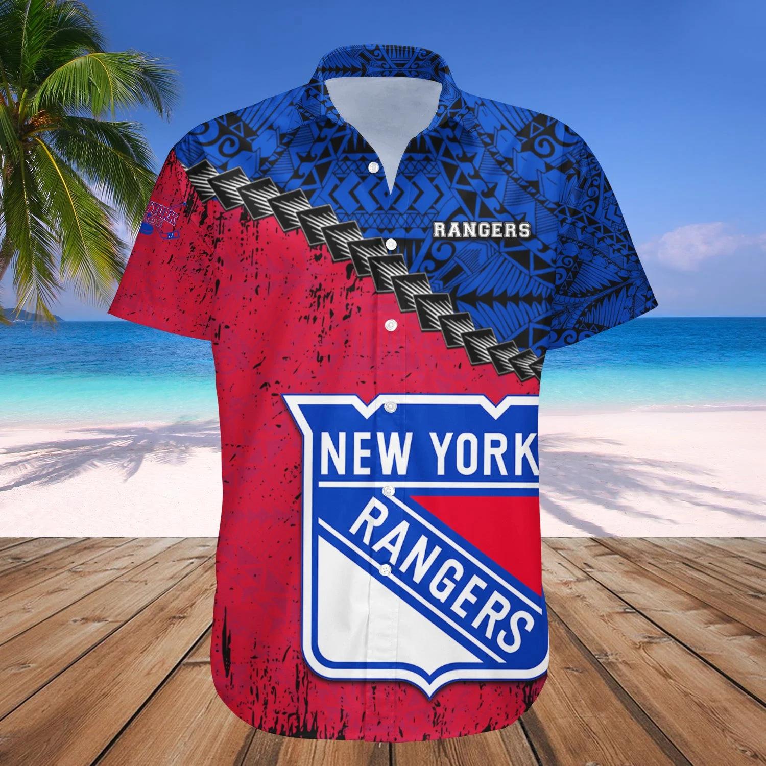 New York Rangers Island Vibes Hawaiian Shirt – TeeAloha New York Rangers Island Vibes Hawaiian Shirt – TeeAloha