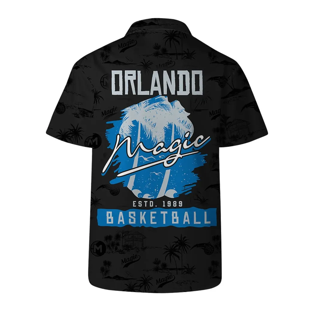 Orlando Magic Midnight Palms Hawaiian Shirt – TeeAloha Orlando Magic Midnight Palms Hawaiian Shirt – TeeAloha