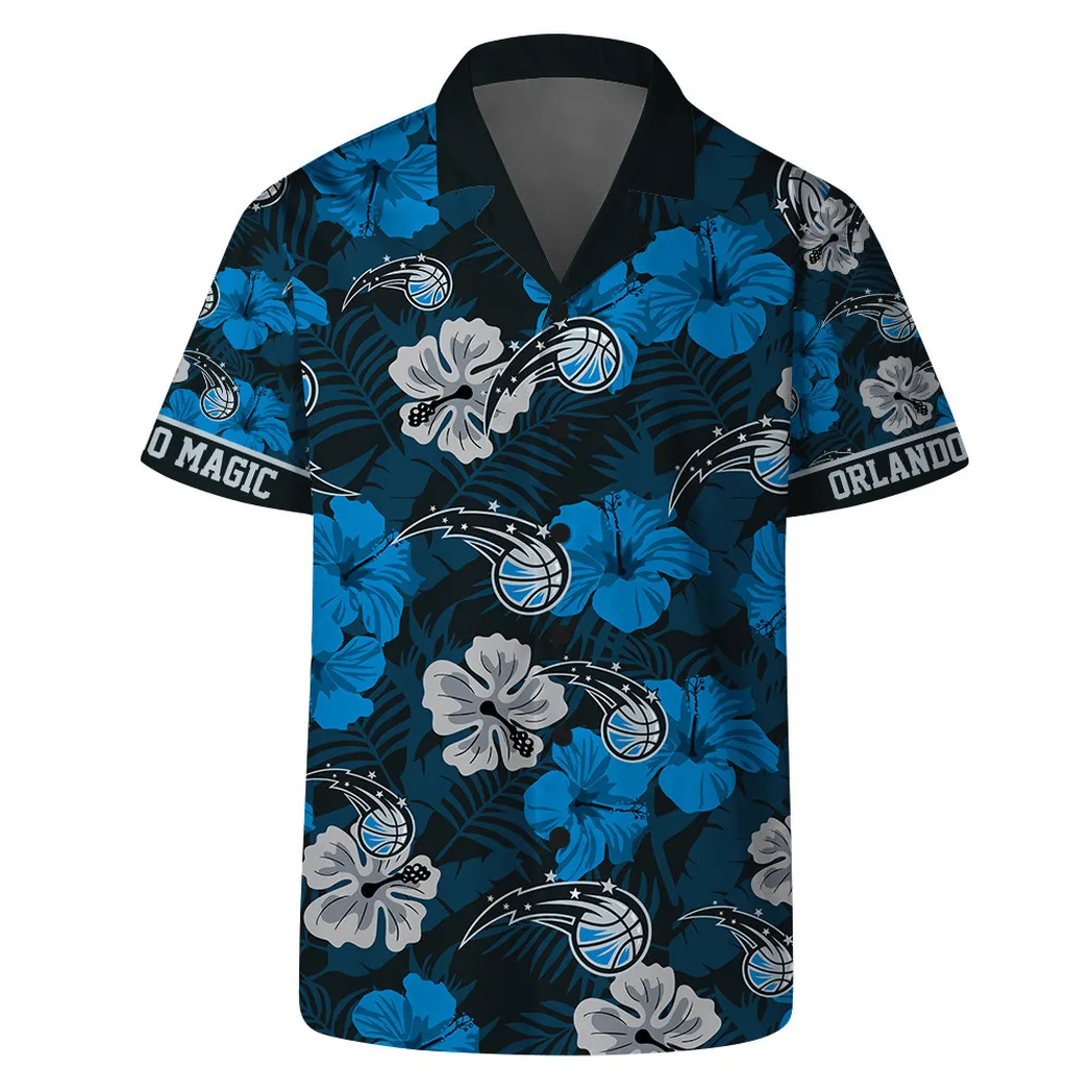 Orlando Magic Tropical Blossom Hawaiian Shirt – TeeAloha Orlando Magic Tropical Blossom Hawaiian Shirt – TeeAloha