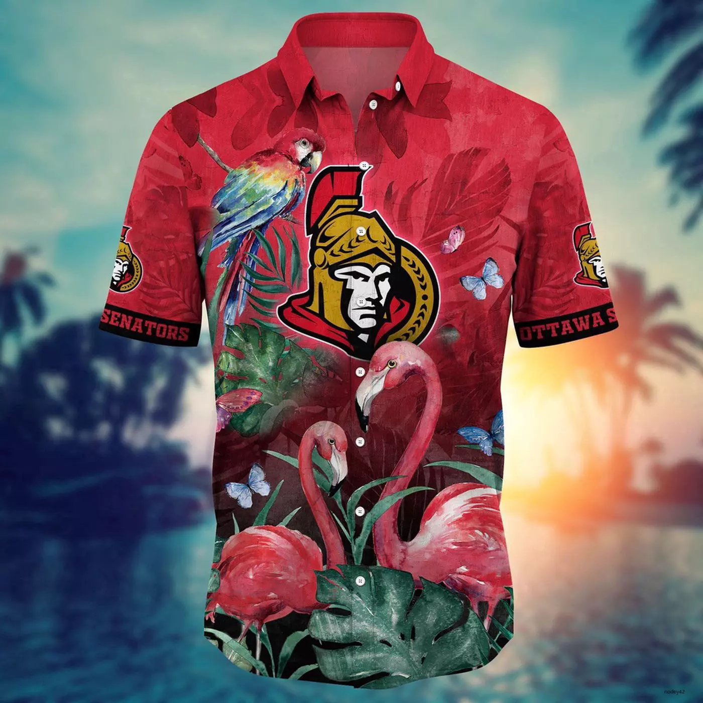 Ottawa Senators Flamingo Paradise Hawaiian Shirt – TeeAloha Ottawa Senators Flamingo Paradise Hawaiian Shirt – TeeAloha