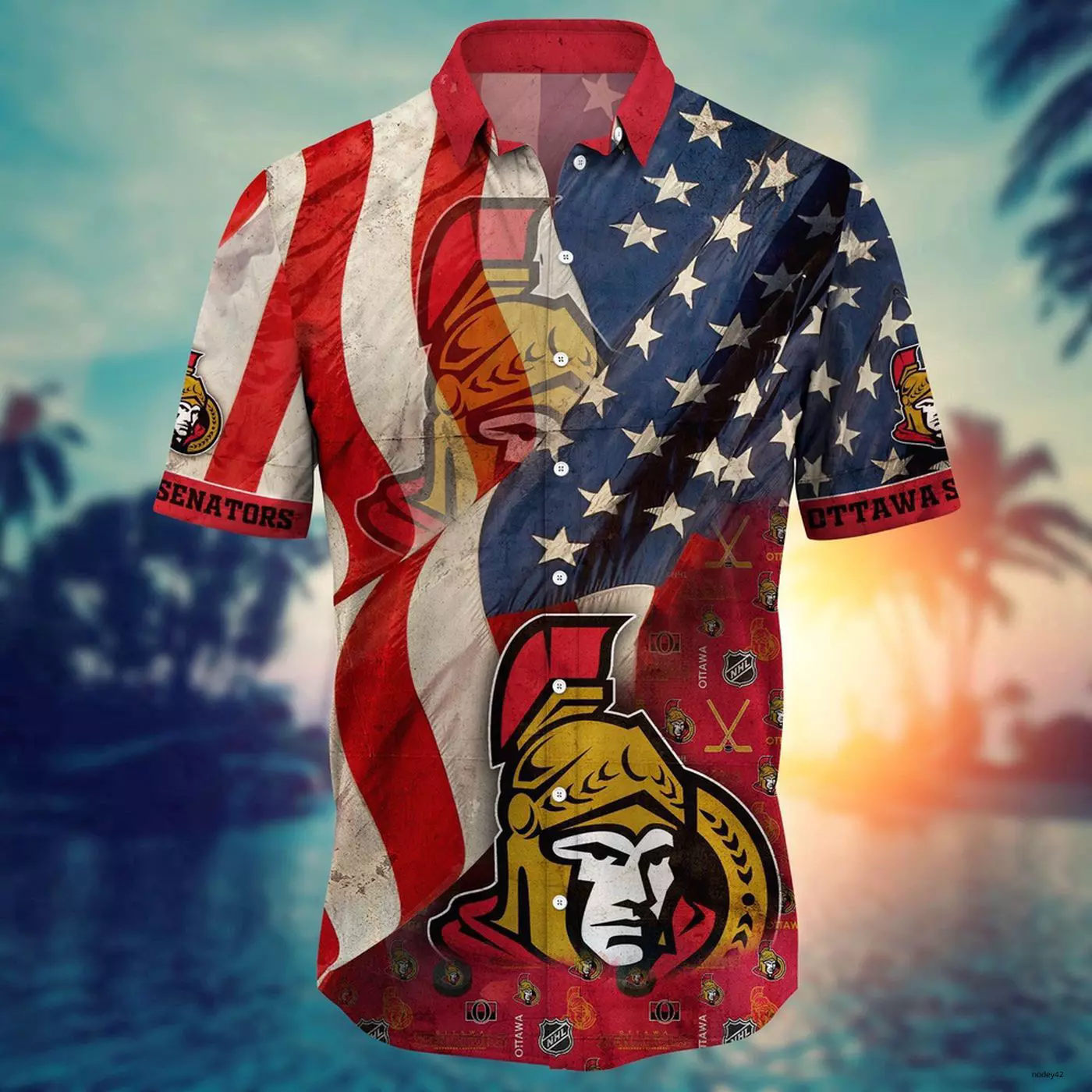 Ottawa Senators Old Glory Hawaiian Shirt – TeeAloha Ottawa Senators Old Glory Hawaiian Shirt – TeeAloha