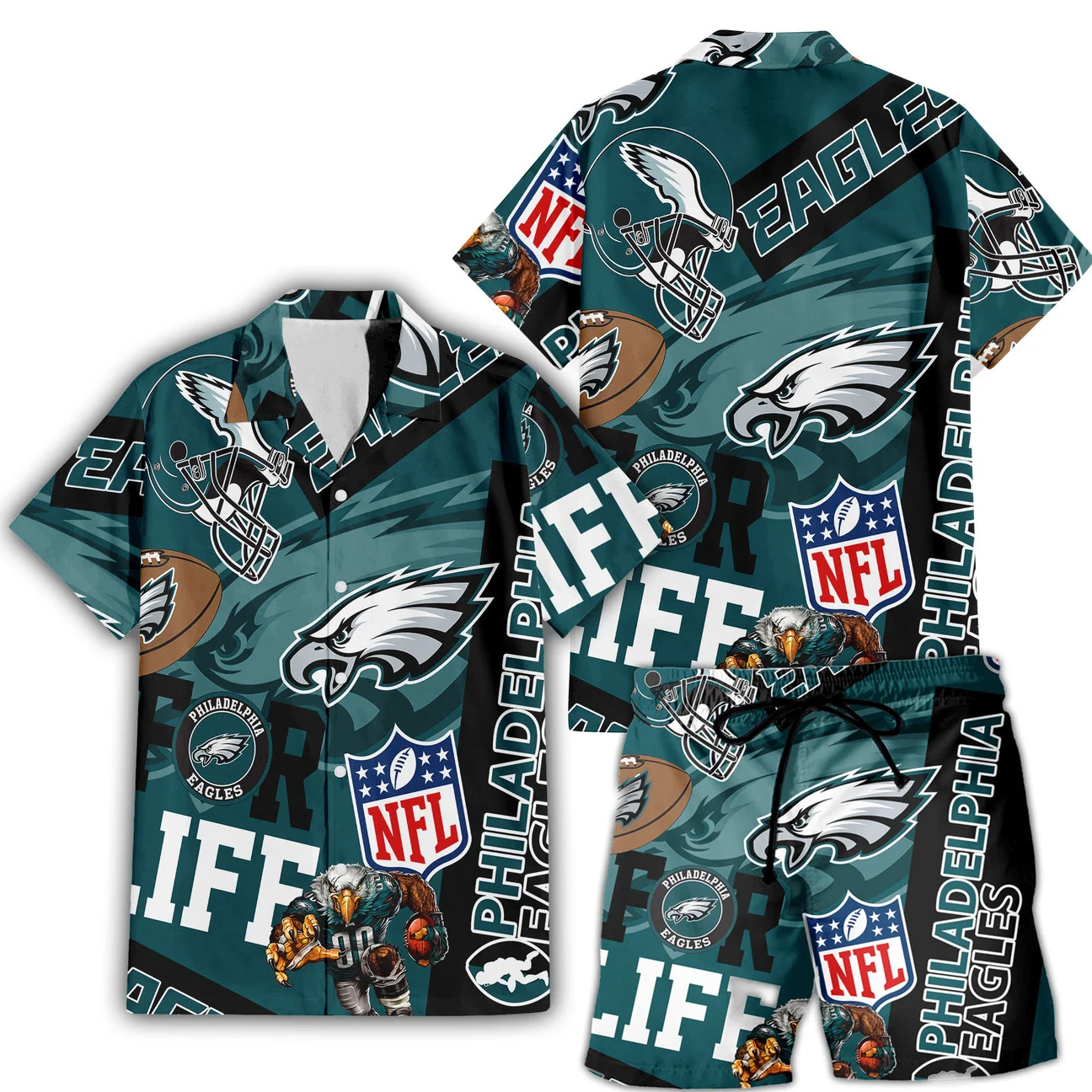 Philadelphia Eagles For Life Hawaiian Shirt – TeeAloha Philadelphia Eagles For Life Hawaiian Shirt – TeeAloha