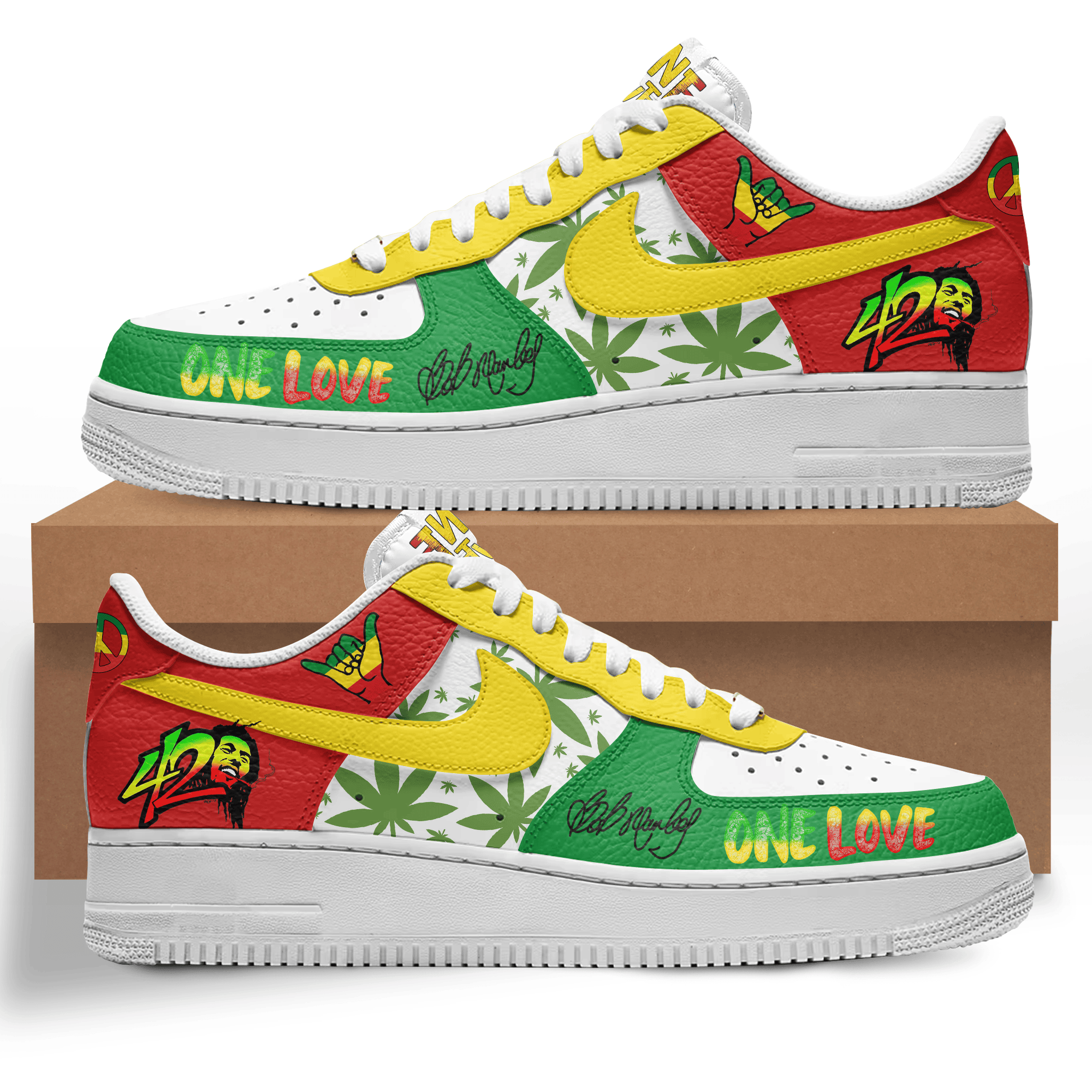 Premium Bob Marley AF1 Sneaker 106296 Premium Bob Marley AF1 Sneaker 106296