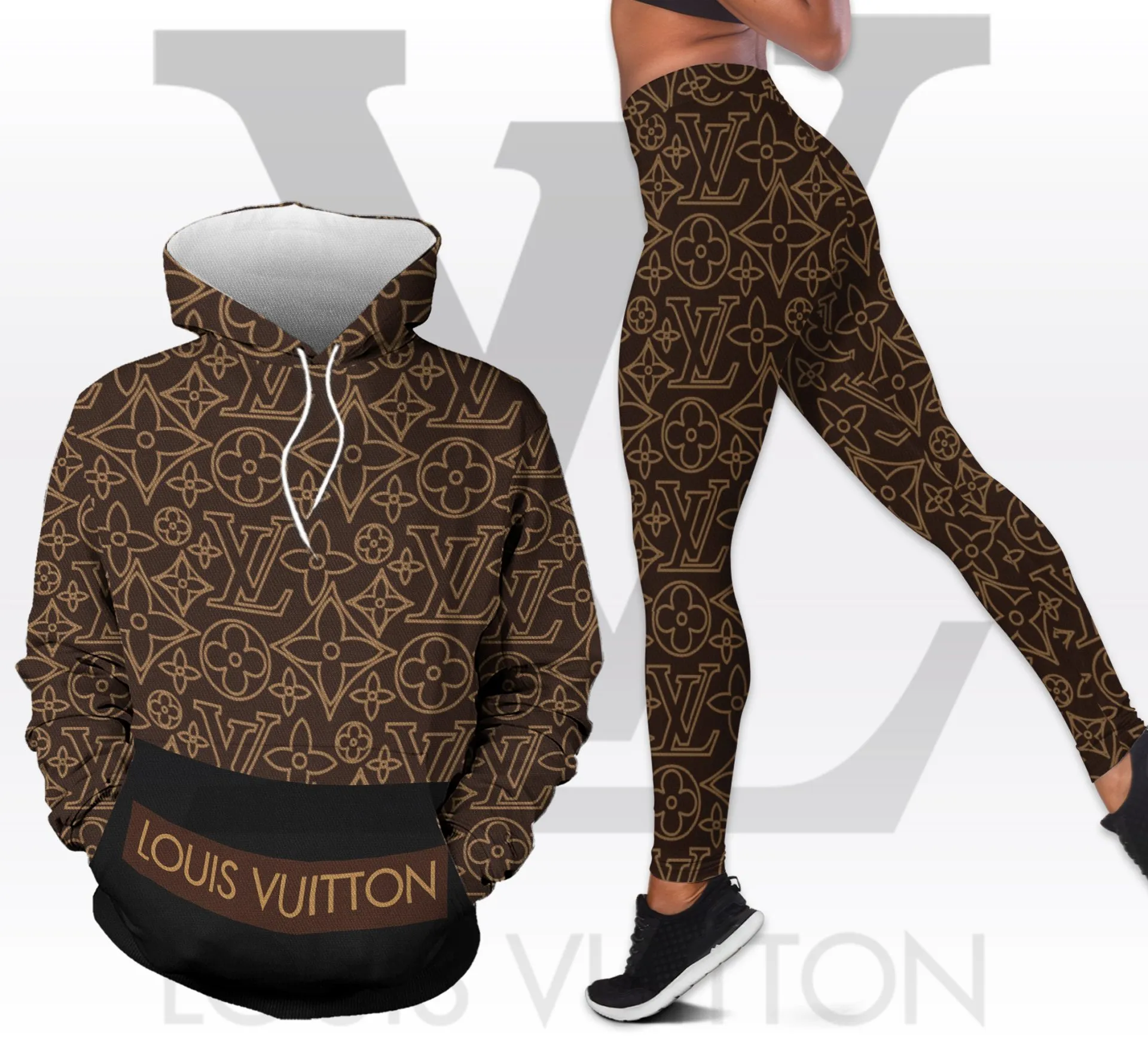 Premium Hoodie Leggings Set For WOMEN 2024 MRS-AF+DDK-28803 Premium Hoodie Leggings Set For WOMEN 2024 MRS-AF+DDK-28803