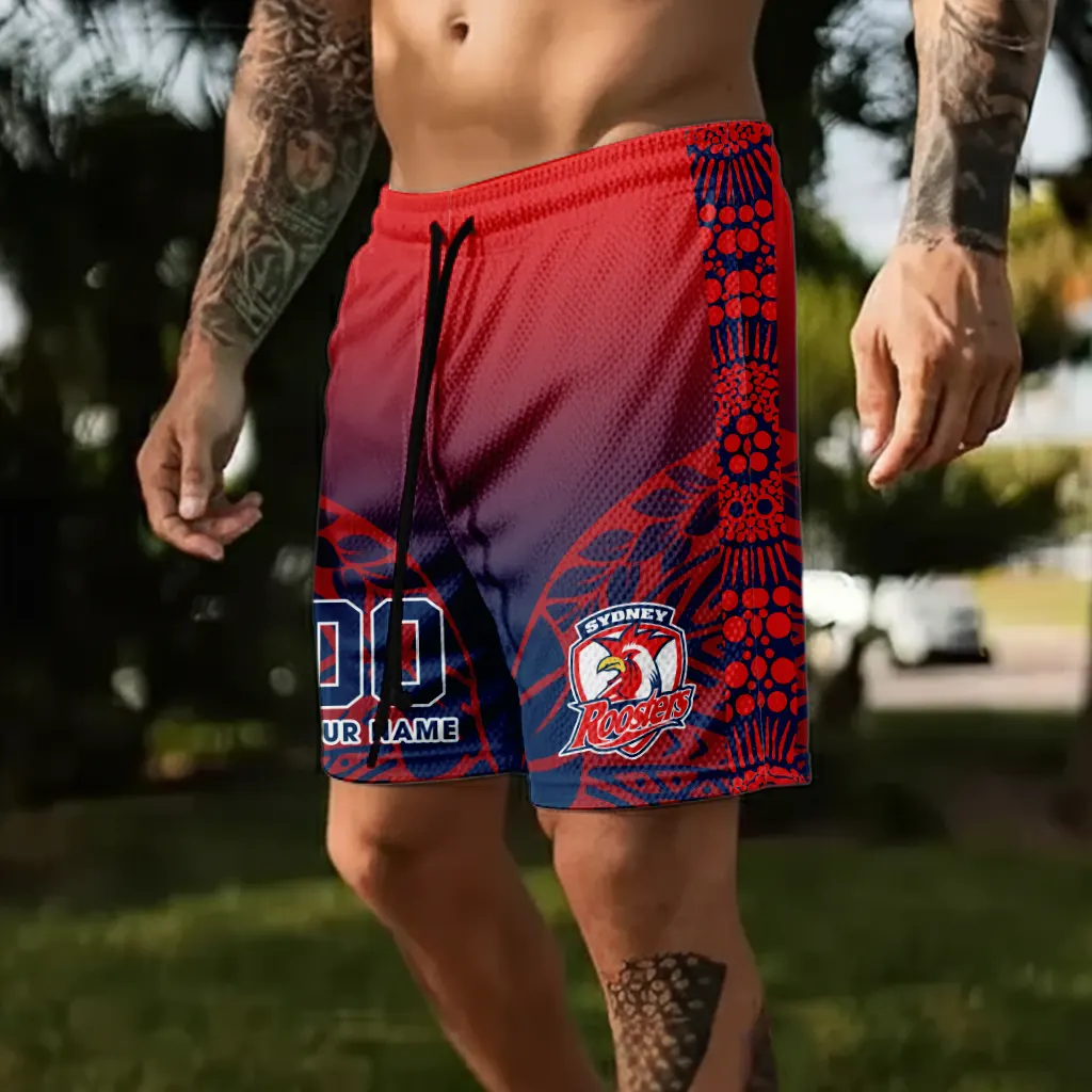 Sydney Roosters Personalized Short Pants Gift For Fans v3 Sydney Roosters Personalized Short Pants Gift For Fans v3