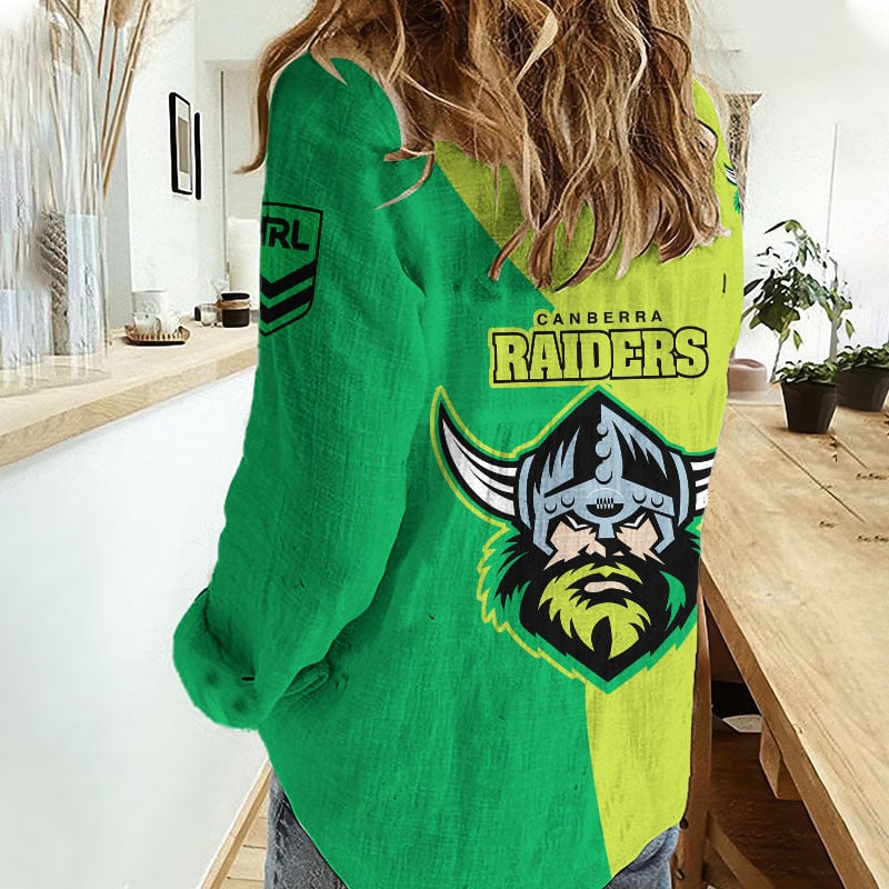 Canberra Raiders Women’s Long Sleeve Shirt Slub Linen Personalized Gift For Footy fans v2 Canberra Raiders Women’s Long Sleeve Shirt Slub Linen Personalized Gift For Footy fans v2