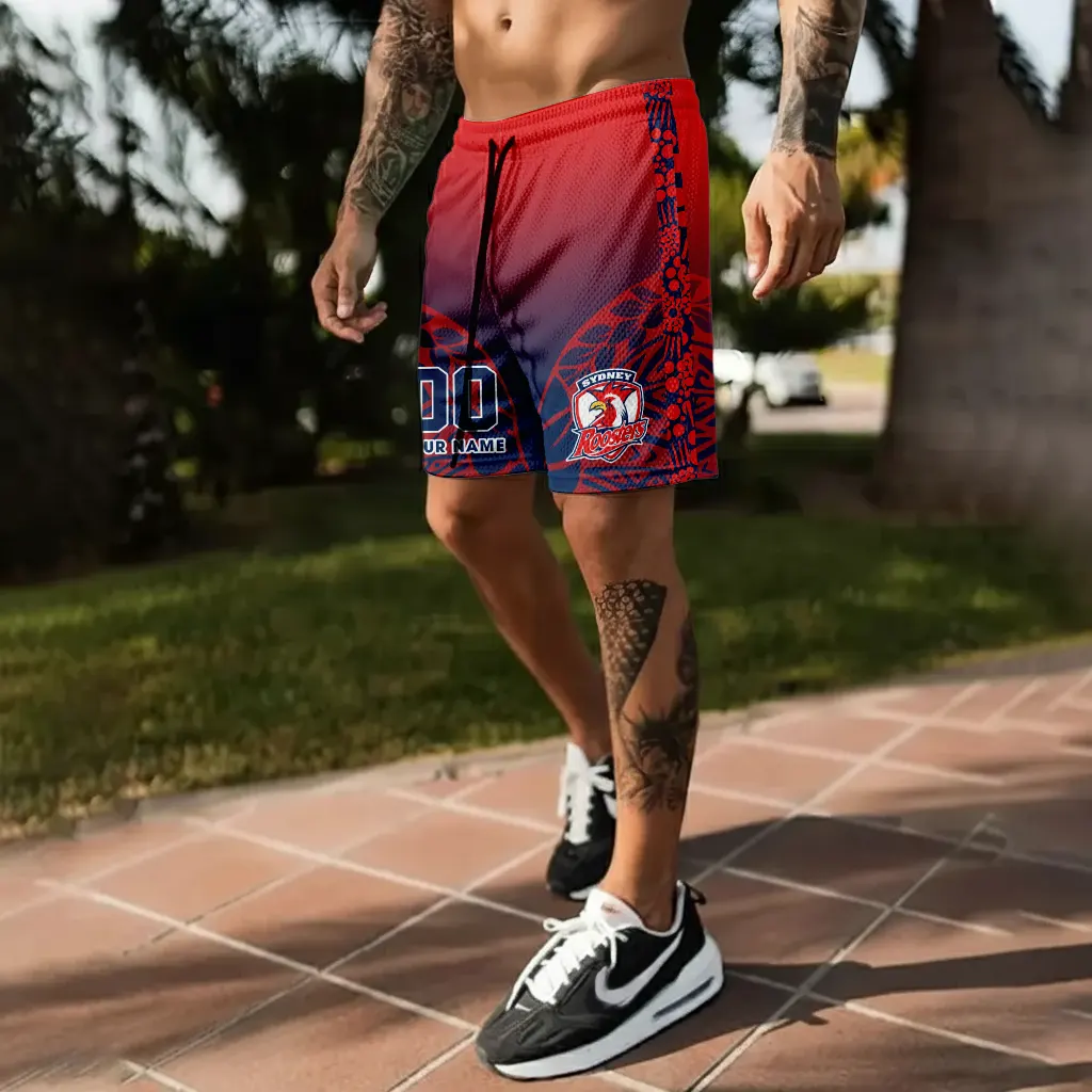 Sydney Roosters Personalized Short Pants Gift For Fans v3 Sydney Roosters Personalized Short Pants Gift For Fans v3