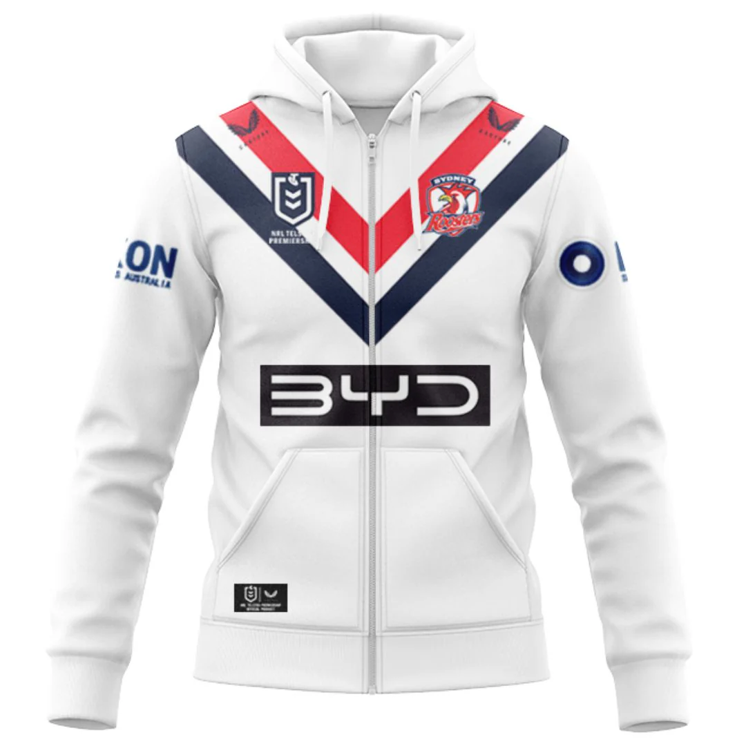 Personalized Sydney Roosters 2025 Away Jersey Hoodie T-shirt Polo Singlet Personalized Sydney Roosters 2025 Away Jersey Hoodie T-shirt Polo Singlet
