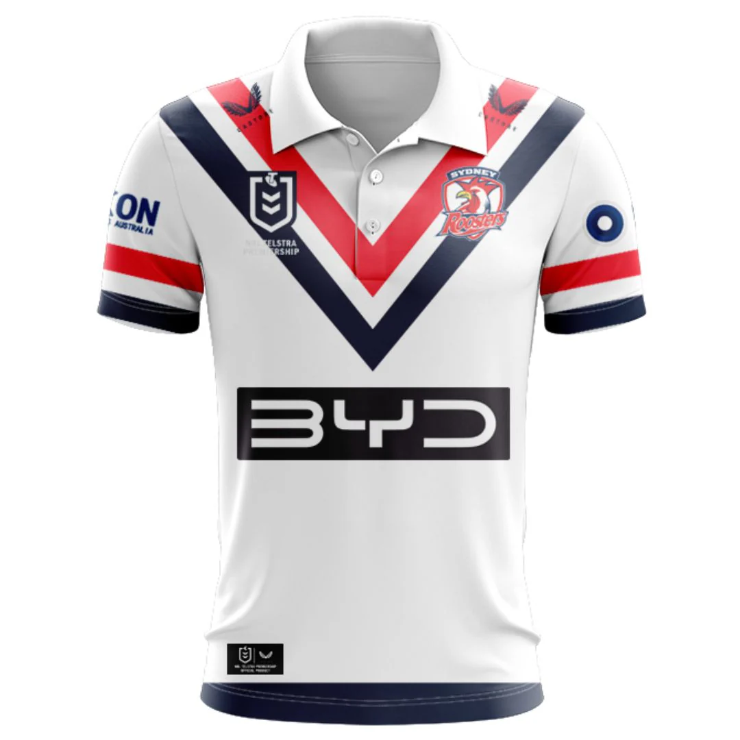 Personalized Sydney Roosters 2025 Away Jersey Hoodie T-shirt Polo Singlet Personalized Sydney Roosters 2025 Away Jersey Hoodie T-shirt Polo Singlet