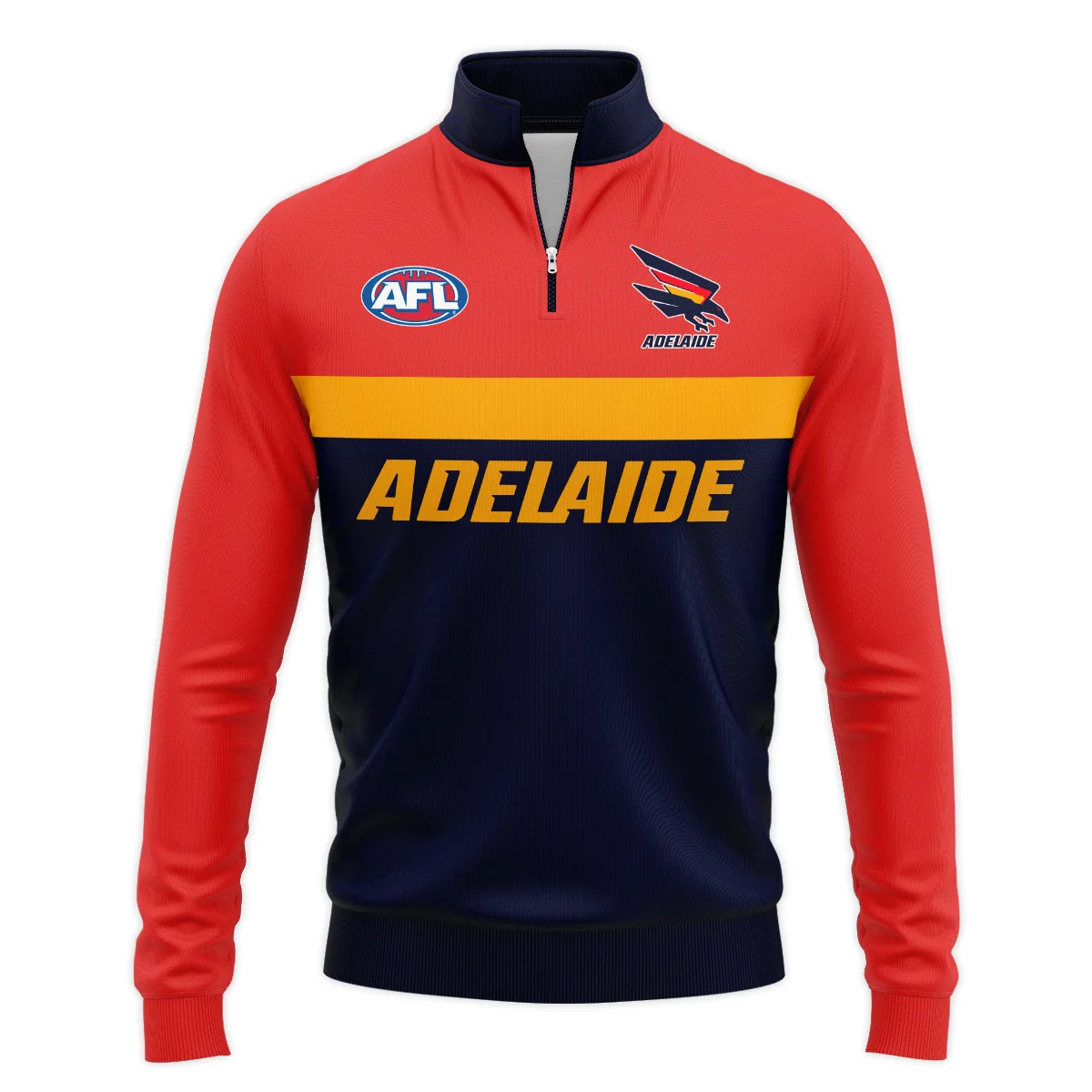 Adelaide Crows Australian Football League Exclusive Logo Quarter-Zip Jacket HOAFL140525A01ADELQTZ Adelaide Crows Australian Football League Exclusive Logo Quarter-Zip Jacket HOAFL140525A01ADELQTZ