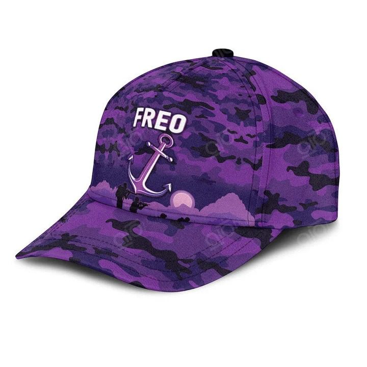 AFL Fremantle Dockers ANZAC Soldiers Purple Classic Cap AFL Fremantle Dockers ANZAC Soldiers Purple Classic Cap