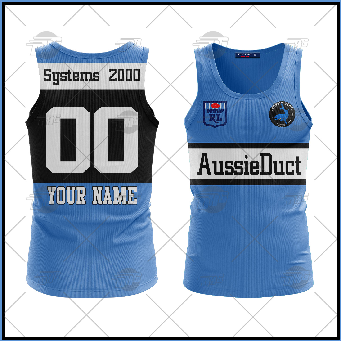 Personalized Cronulla Sharks 1988 ARL/NRL Retro Heritage Vintage Tank Top For Men Women -Soulcals – Personalize Your Own New & Retro Sports Jerseys, Hoodies, T Shirts