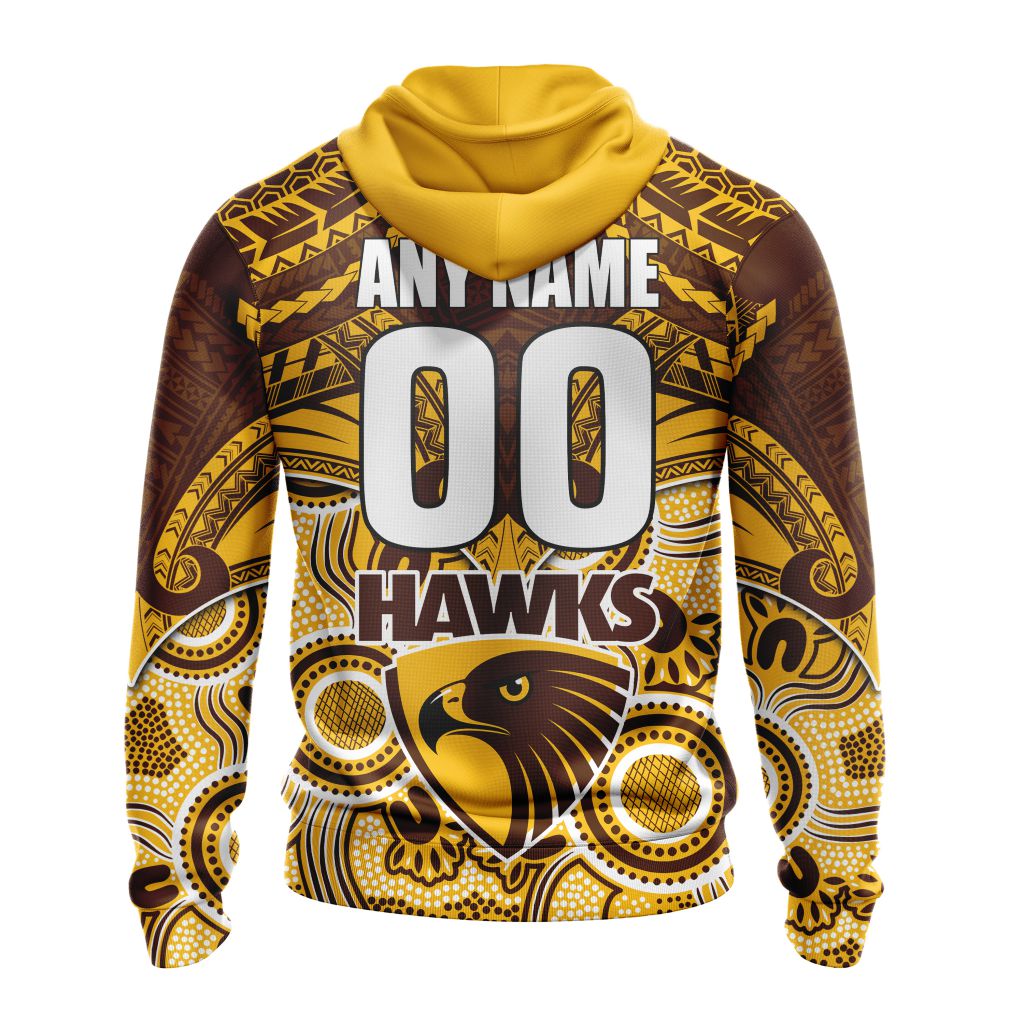 AFL Hawthorn Football Club Special Indigenous Mix Polynesian Design ST2401 AFL Hawthorn Football Club Special Indigenous Mix Polynesian Design ST2401