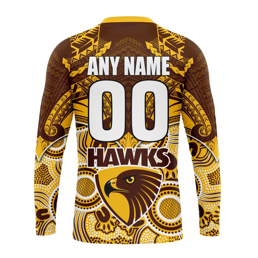 AFL Hawthorn Football Club Special Indigenous Mix Polynesian Design ST2401 AFL Hawthorn Football Club Special Indigenous Mix Polynesian Design ST2401