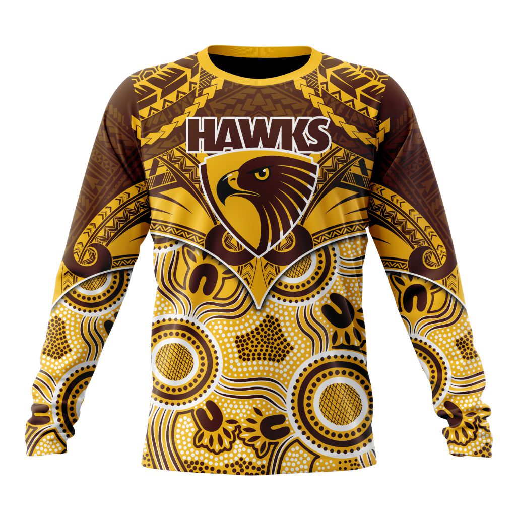AFL Hawthorn Football Club Special Indigenous Mix Polynesian Design ST2401 AFL Hawthorn Football Club Special Indigenous Mix Polynesian Design ST2401