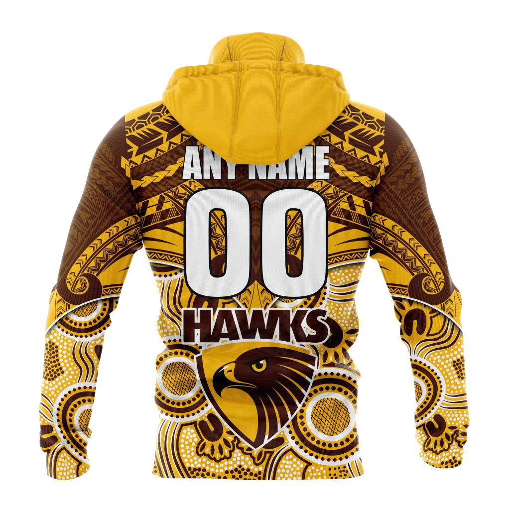 AFL Hawthorn Football Club Special Indigenous Mix Polynesian Design ST2401 AFL Hawthorn Football Club Special Indigenous Mix Polynesian Design ST2401