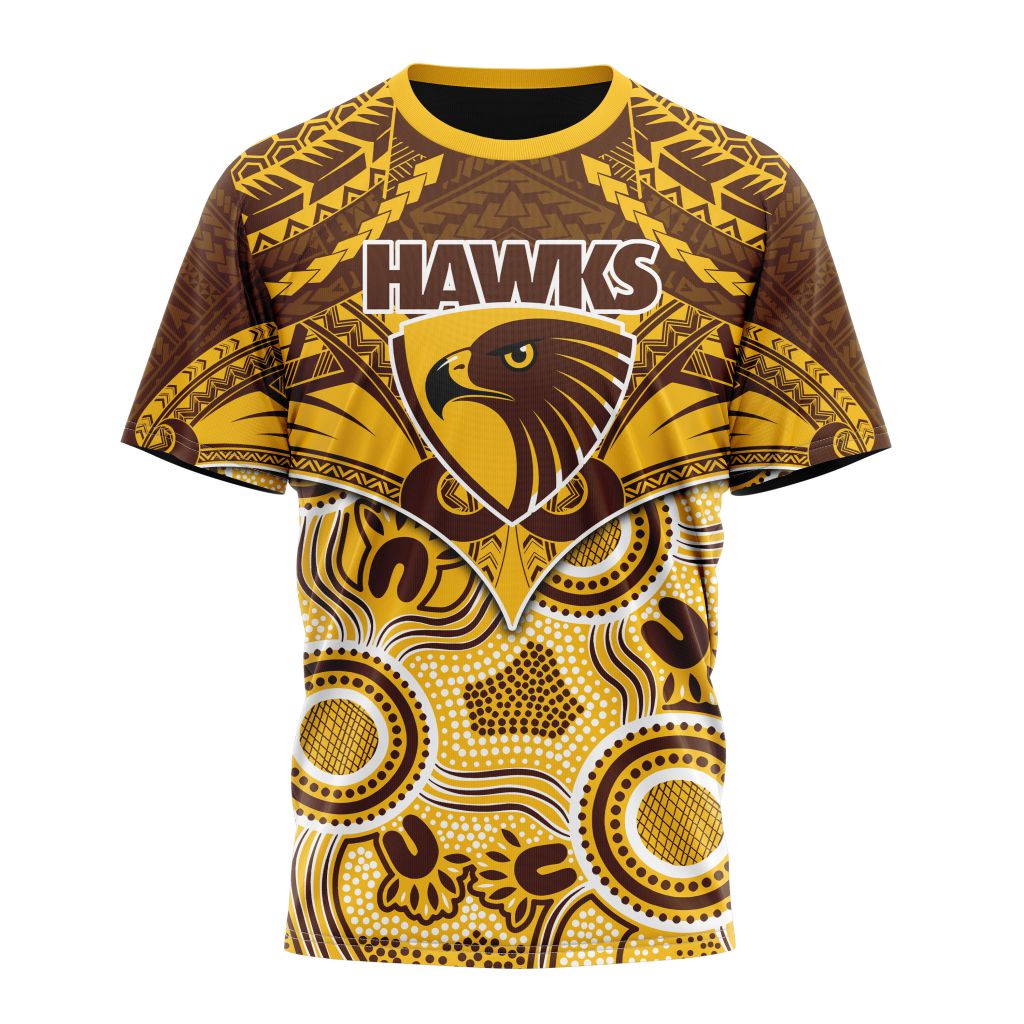 AFL Hawthorn Football Club Special Indigenous Mix Polynesian Design ST2401 AFL Hawthorn Football Club Special Indigenous Mix Polynesian Design ST2401