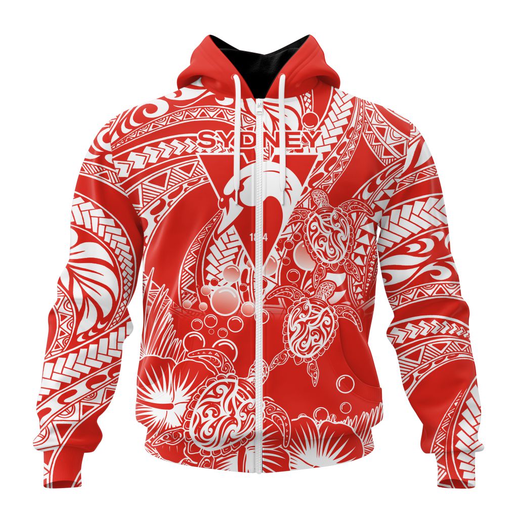 AFL Sydney Swans Special Polynesian Design ST2401 AFL Sydney Swans Special Polynesian Design ST2401
