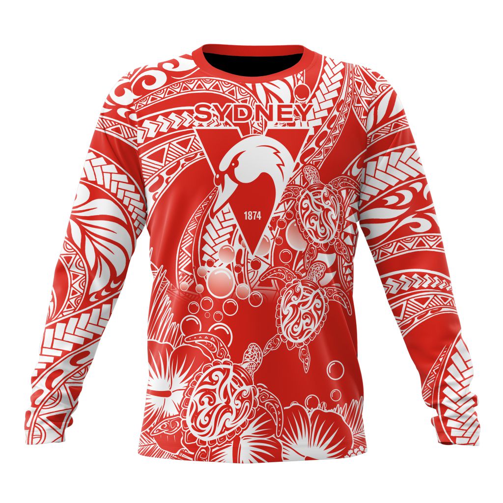 AFL Sydney Swans Special Polynesian Design ST2401 AFL Sydney Swans Special Polynesian Design ST2401