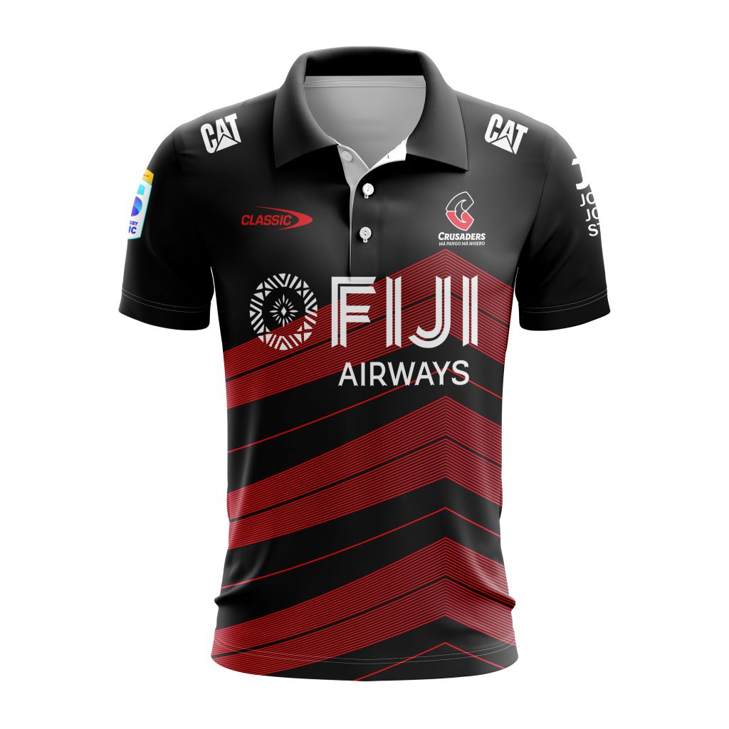 Super Rugby Canterbury Crusaders Personalized 2025 Away Polo Super Rugby Canterbury Crusaders Personalized 2025 Away Polo