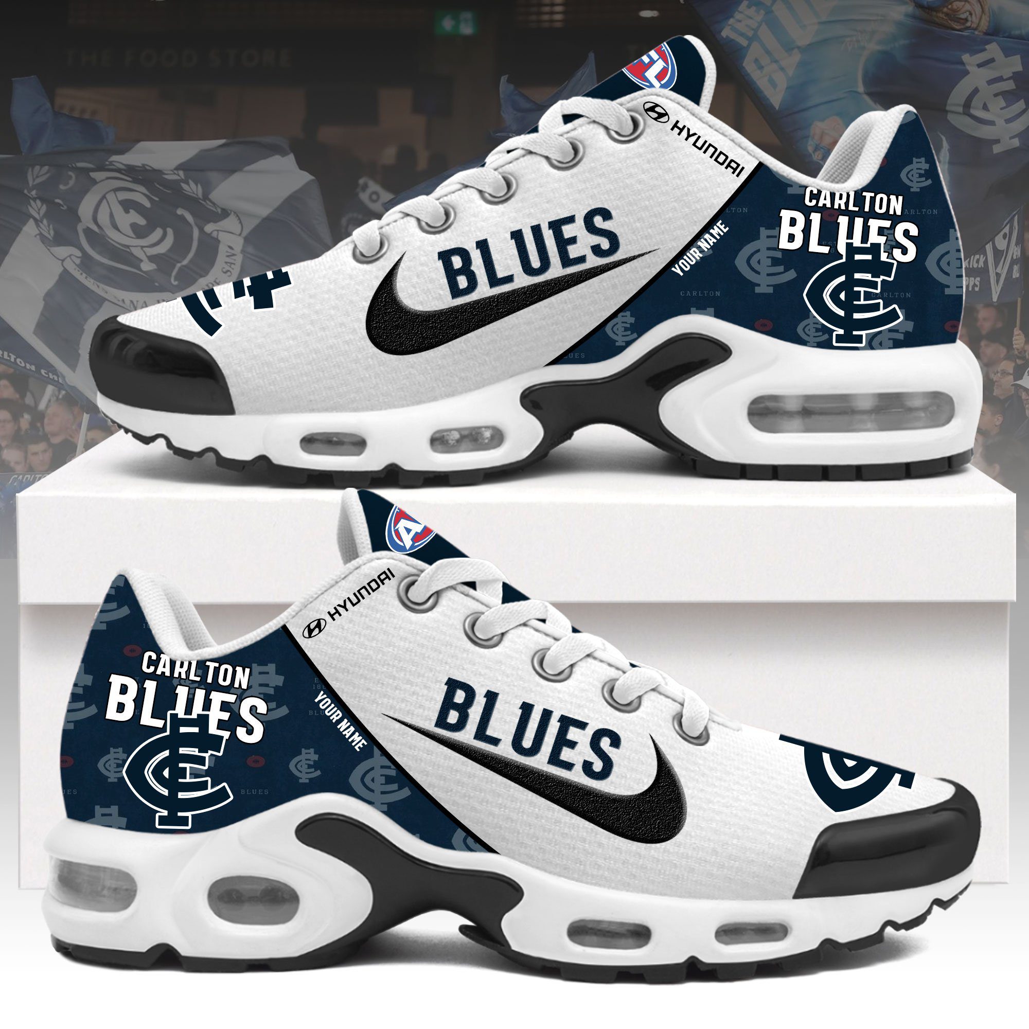 Carlton Blues 2024 Personalized TN Shoes Limited Edition PT59582 Carlton Blues 2024 Personalized TN Shoes Limited Edition PT59582