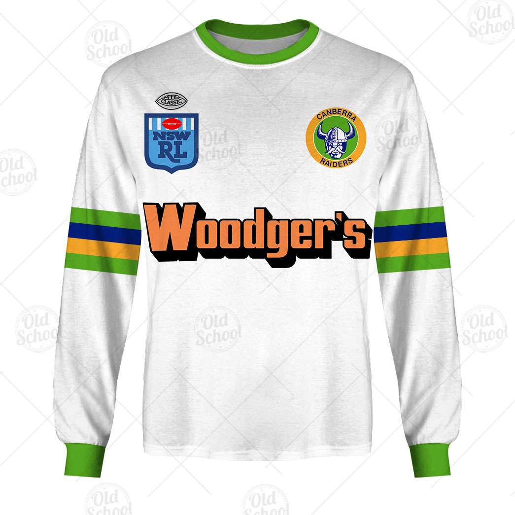 Personalise NRL Canberra Raiders 1989 Away Vintage Retro Jersey -Soulcals – Personalize Your Own New & Retro Sports Jerseys, Hoodies, T Shirts