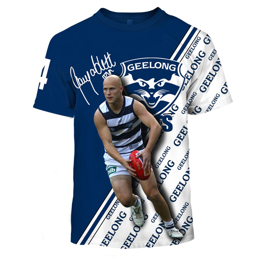 MEW-T16AFLGFC004 Geelong Football Club, Gary Ablett Jnr #4 Limited Edition 3D All Over Printed Shirts For Men & Women MEW-T16AFLGFC004 Geelong Football Club, Gary Ablett Jnr #4 Limited Edition 3D All Over Printed Shirts For Men & Women