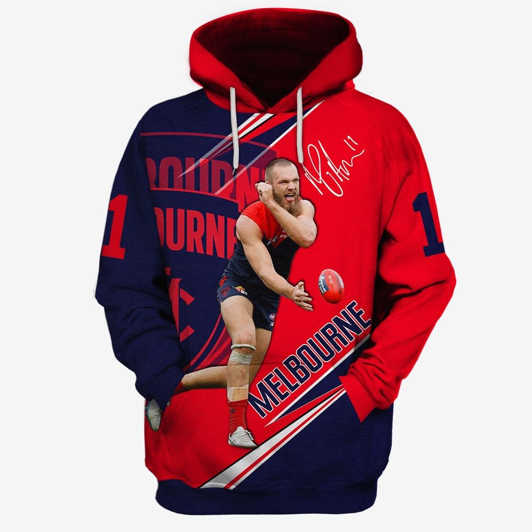 AFL Melbourne Demons Max Gawn #11 Pullover Hoodie AFL Melbourne Demons Max Gawn #11 Pullover Hoodie