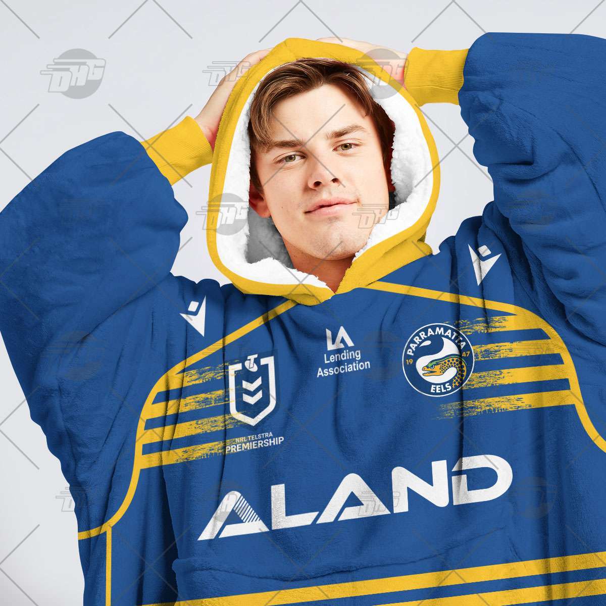 Personalized NRL Parramatta Eels oodie blanket hoodie snuggie hoodies for all family Personalized NRL Parramatta Eels oodie blanket hoodie snuggie hoodies for all family