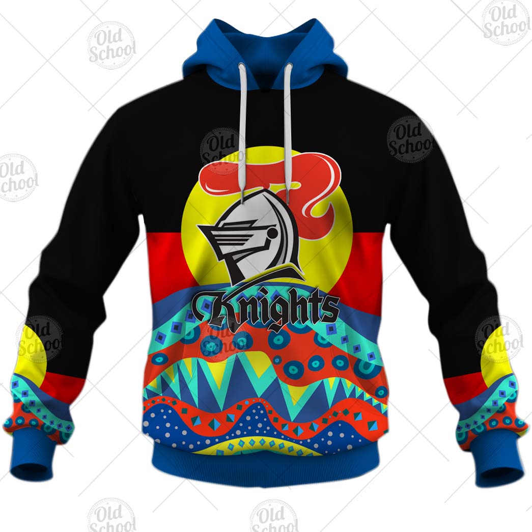 NRL Newcastle Knights Dinky Di Lover Aboriginal Flag x Indigenous Pullover Hoodie NRL Newcastle Knights Dinky Di Lover Aboriginal Flag x Indigenous Pullover Hoodie