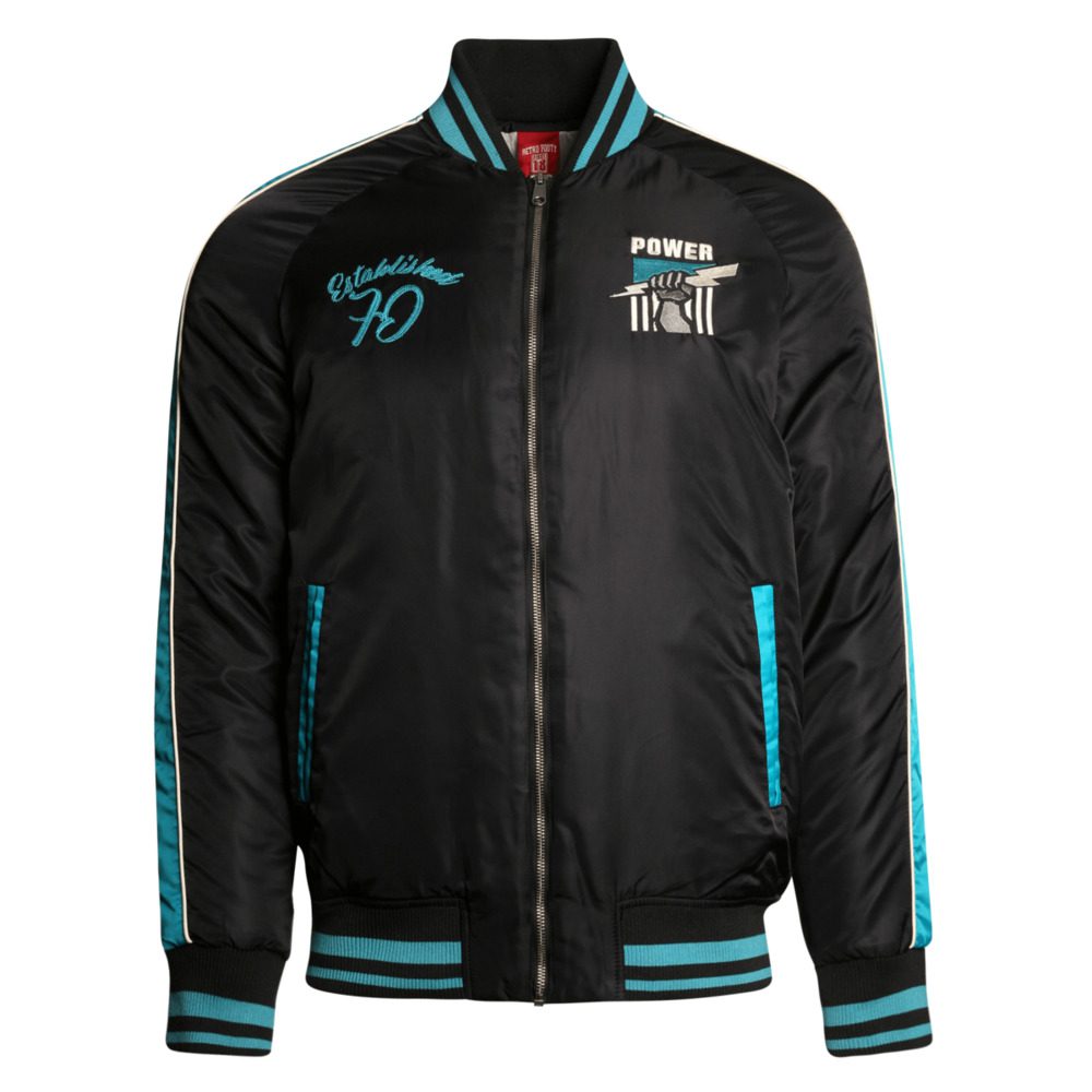 AFL Port Adelaide Bomber Jacket AFL Port Adelaide Bomber Jacket