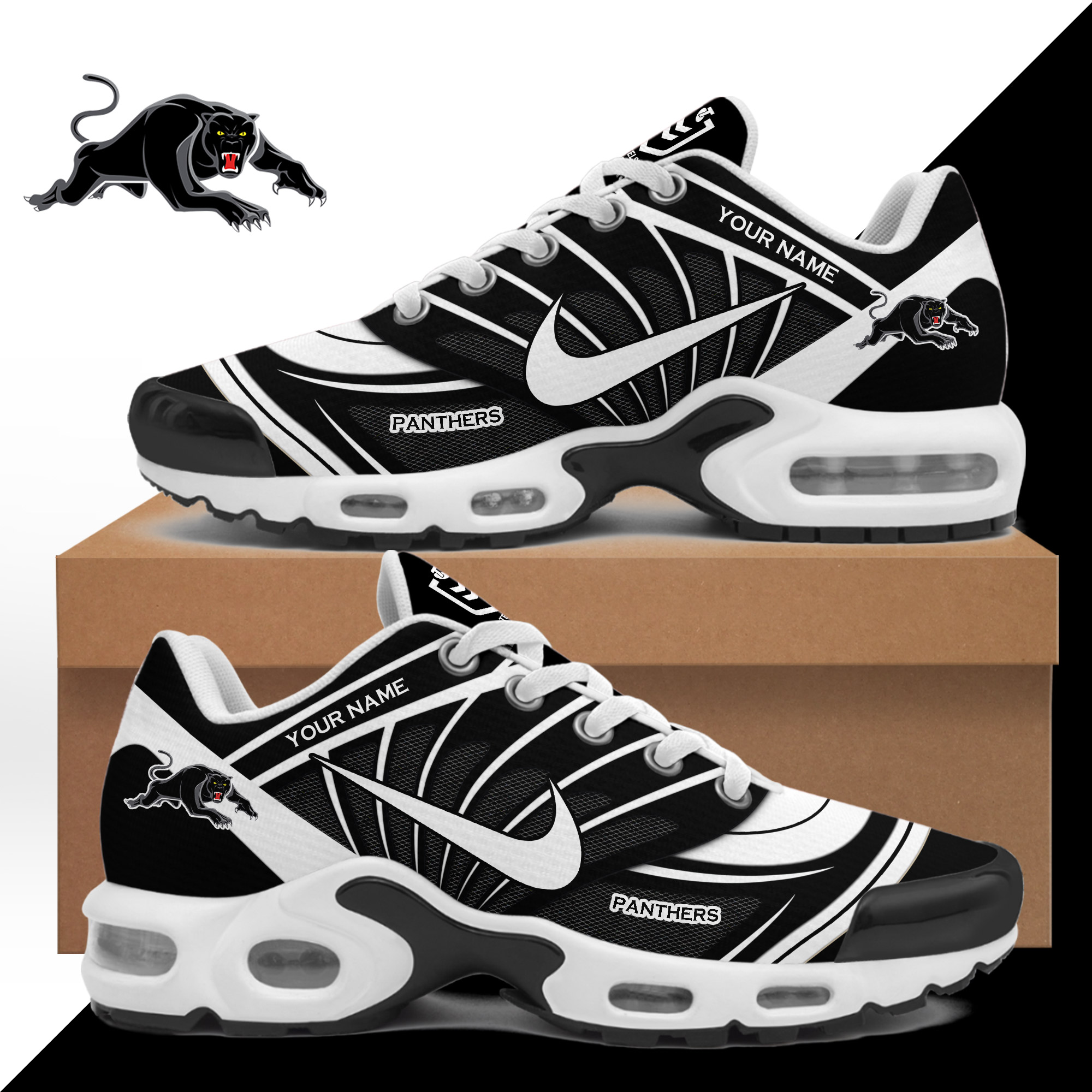Penrith Panthers Air Max Plus Sport Custom Sneakers Penrith Panthers Air Max Plus Sport Custom Sneakers