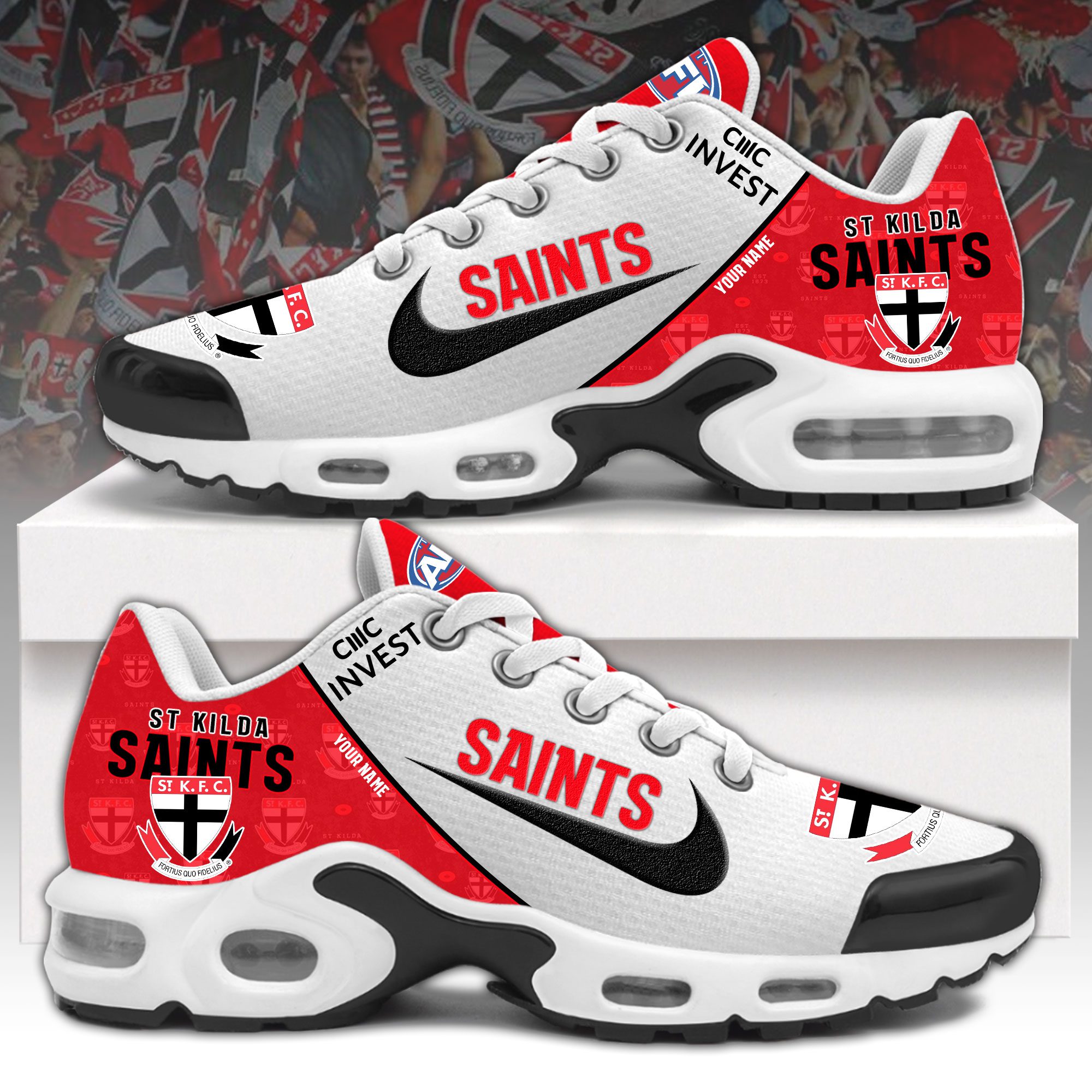 St Kilda Saints 2024 Personalized TN Shoes Limited Edition PT59595 St Kilda Saints 2024 Personalized TN Shoes Limited Edition PT59595