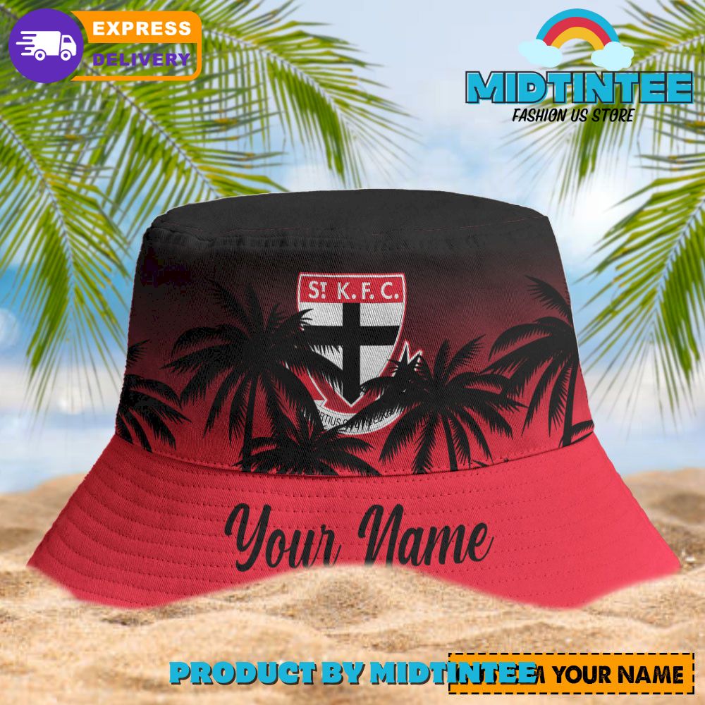 St Kilda Saints AFL Personalized Bucket Hat – Midtintee St Kilda Saints AFL Personalized Bucket Hat – Midtintee