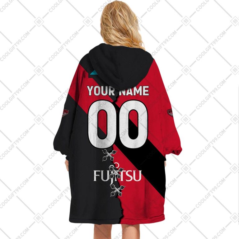 AFL Essendon Bombers Custom Name Number 2023 Mix Guernsey V2 Fleece Oodie AFL Essendon Bombers Custom Name Number 2023 Mix Guernsey V2 Fleece Oodie