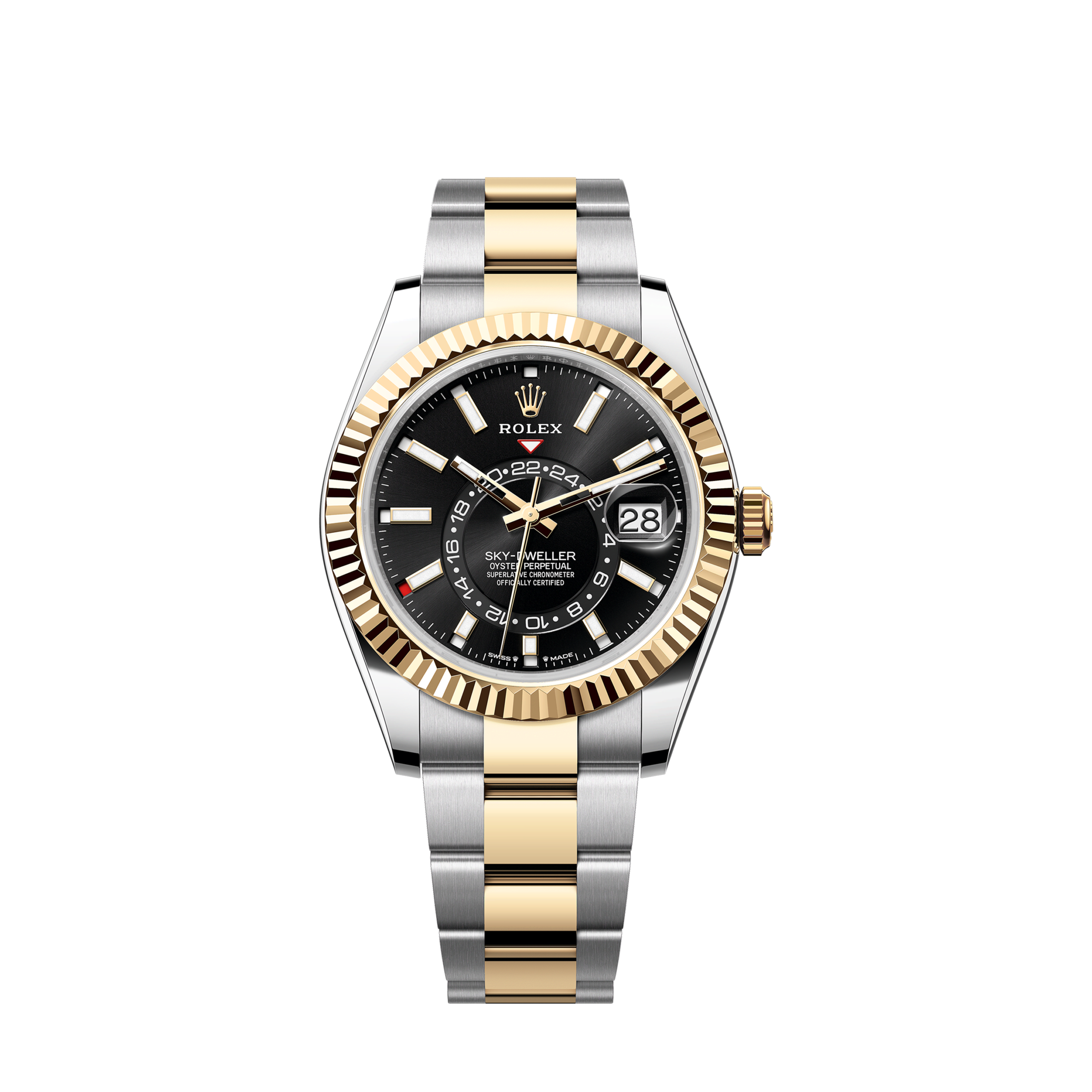 Rolex Sky-Dweller, 42mm, Oystersteel and 18k Yellow Gold, Black, Oyster, Ref# 336933-0003 1:1 Rolex Sky-Dweller, 42mm, Oystersteel and 18k Yellow Gold, Black, Oyster, Ref# 336933-0003 1:1